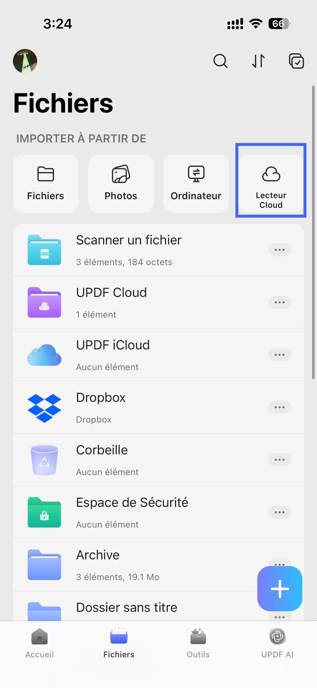 Se connecter à Dropbox