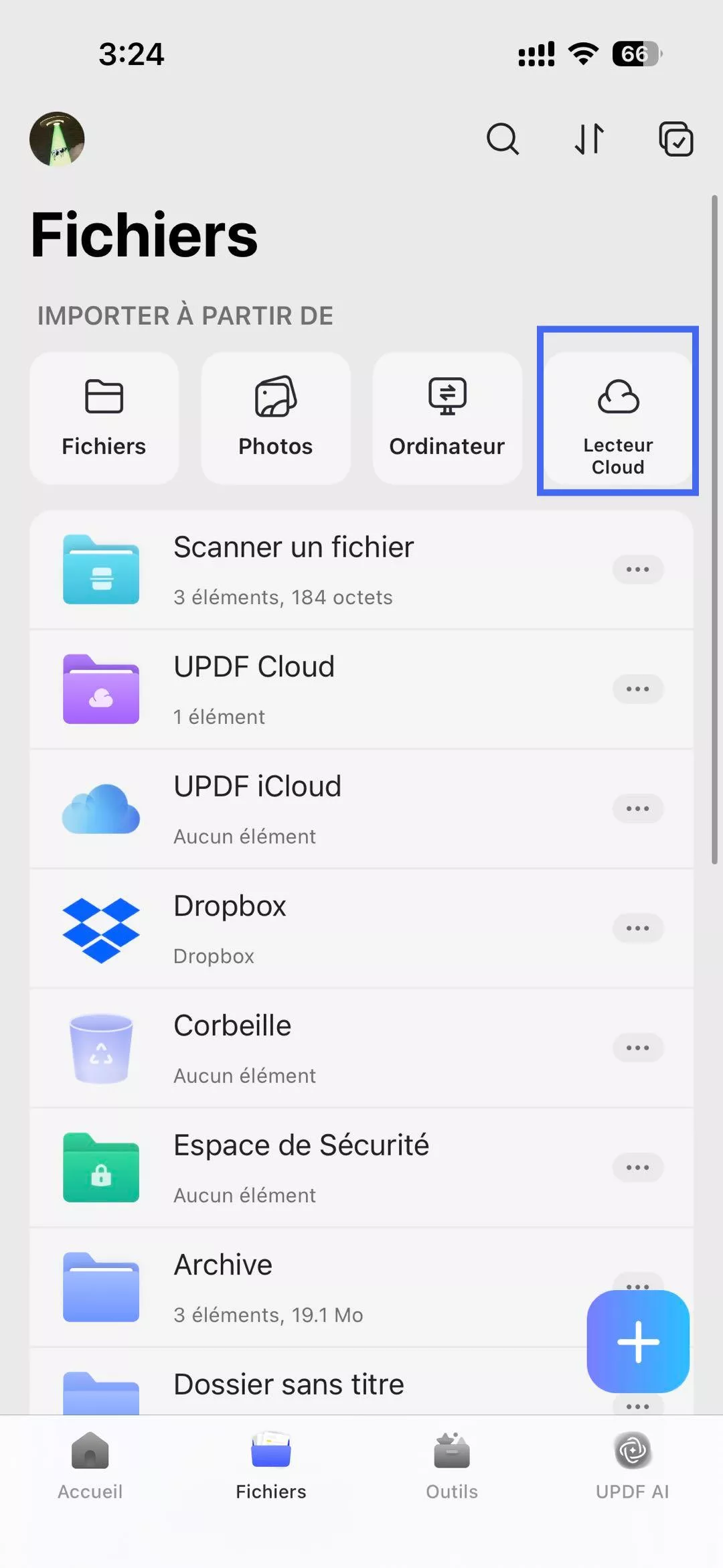 Se connecter à Dropbox