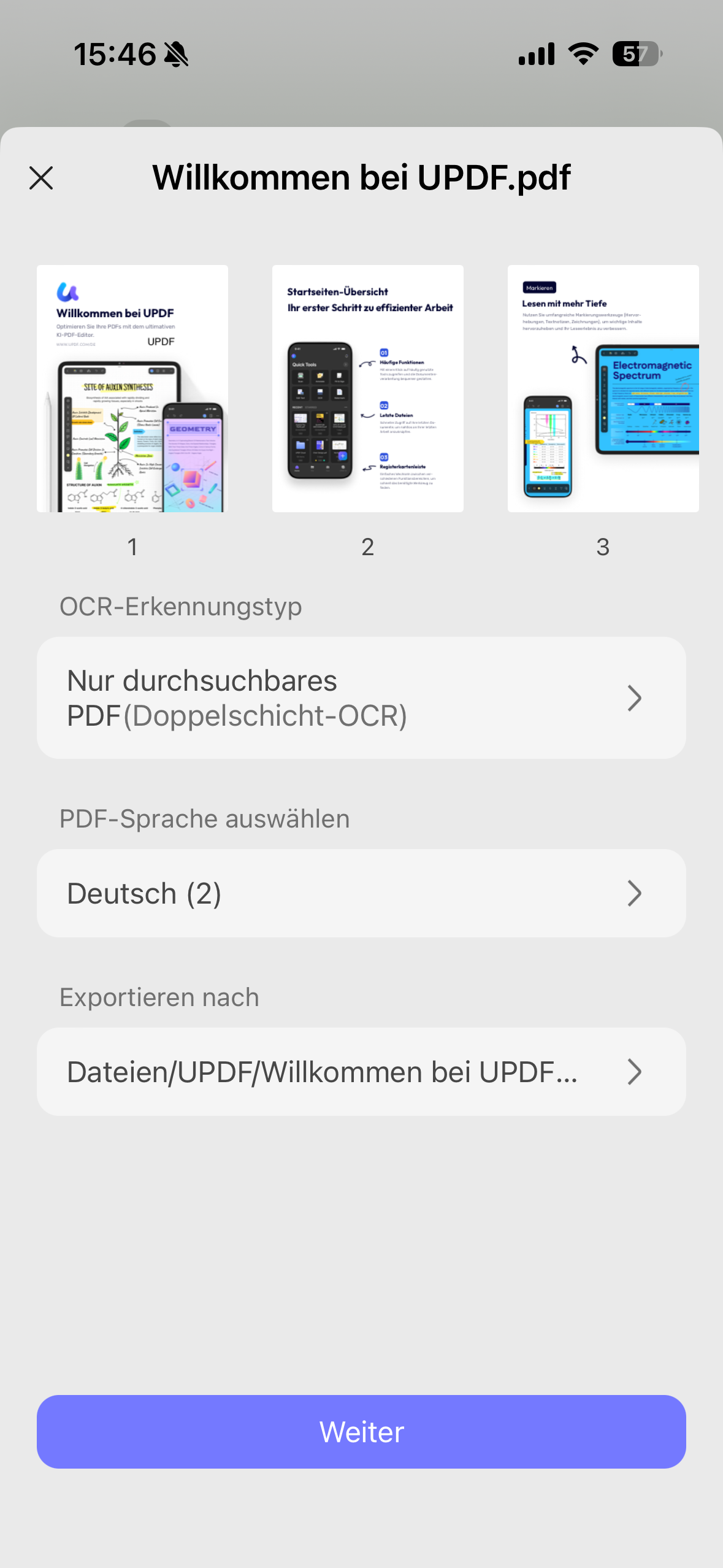 Nur durchsuchbare PDF-Dateien