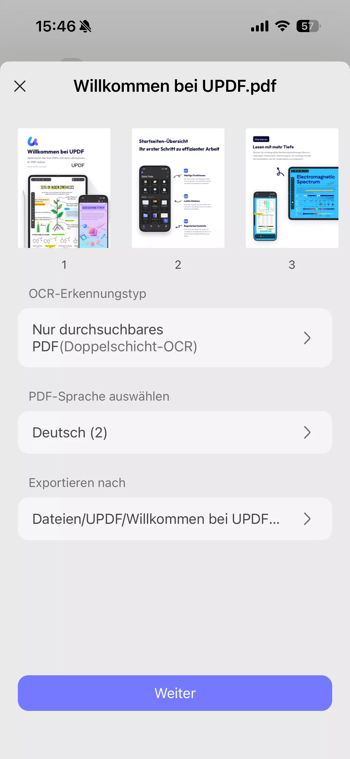 Nur durchsuchbare PDF-Dateien
