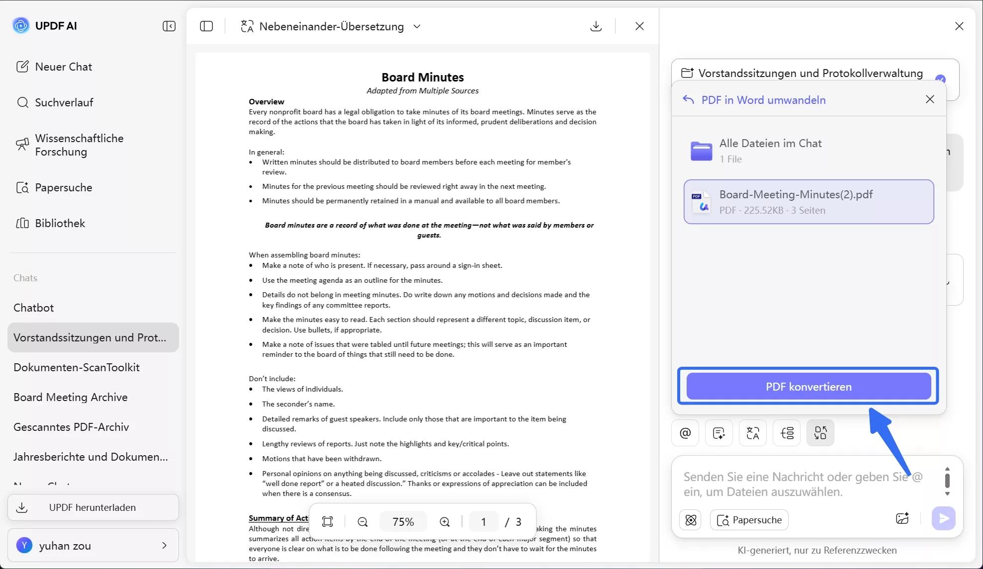 Datei erfolgreich konvertieren und herunterladen