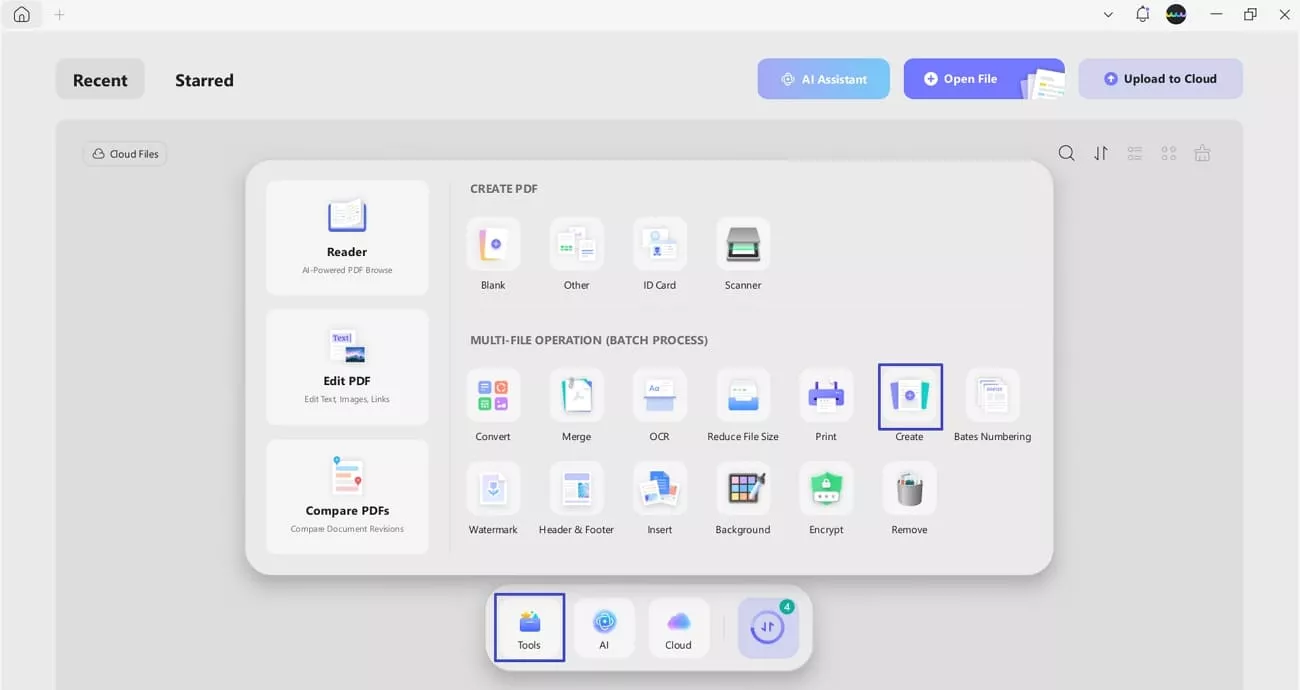 create batch pdf updf