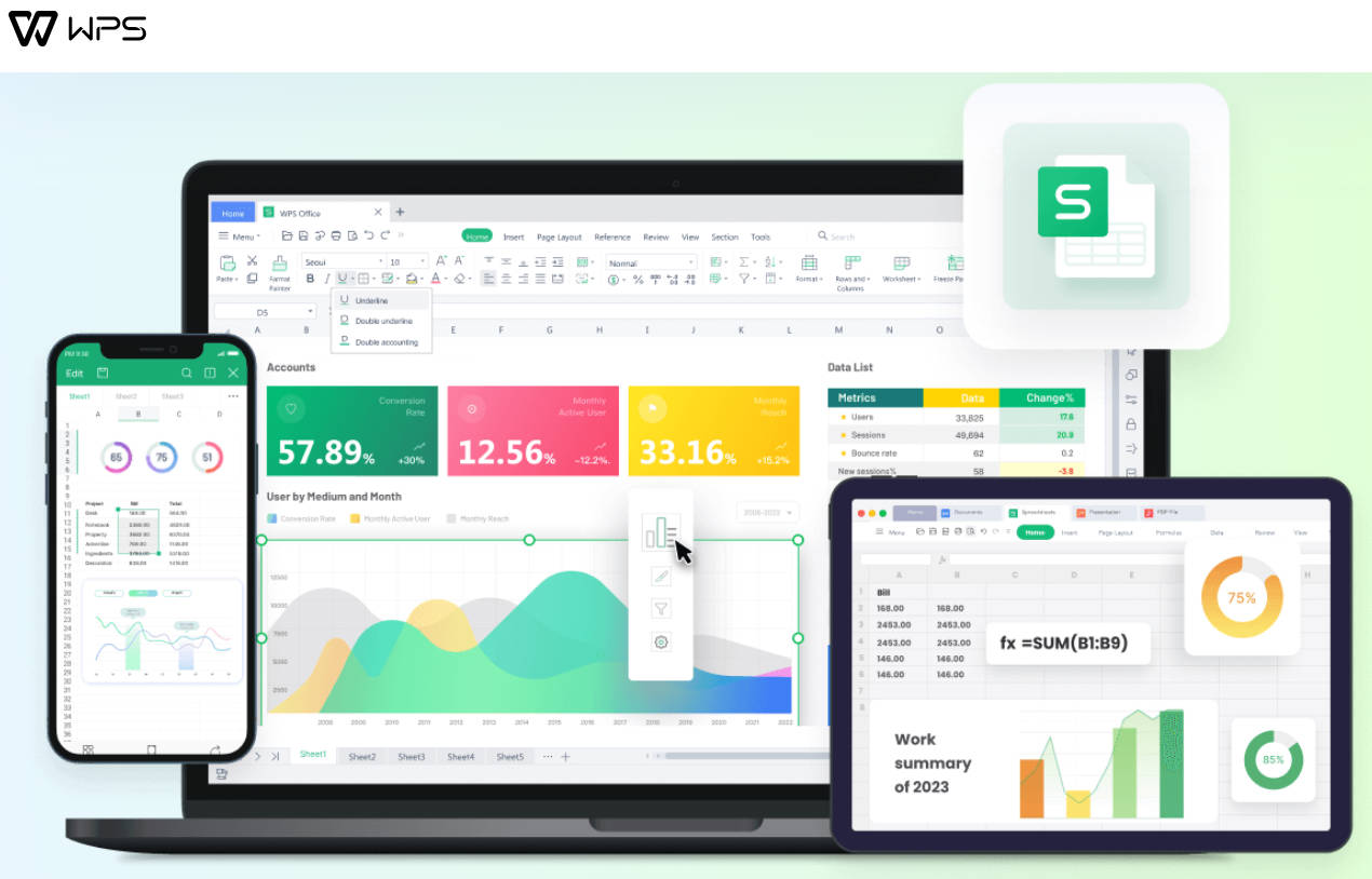 online wps office platform xlsx files