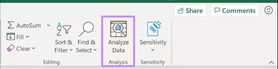 selecting analyze data