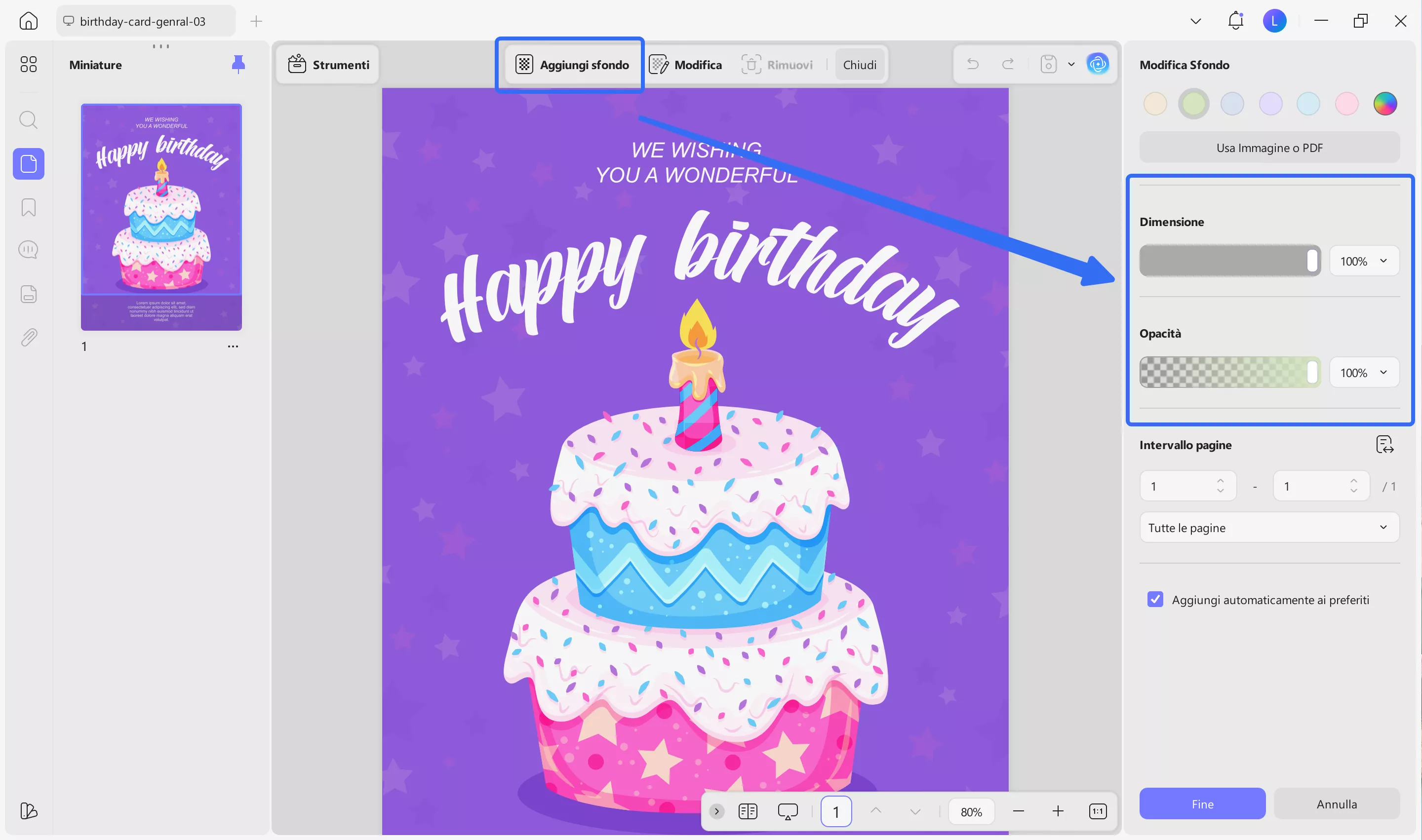 convert PDF background on UPDF