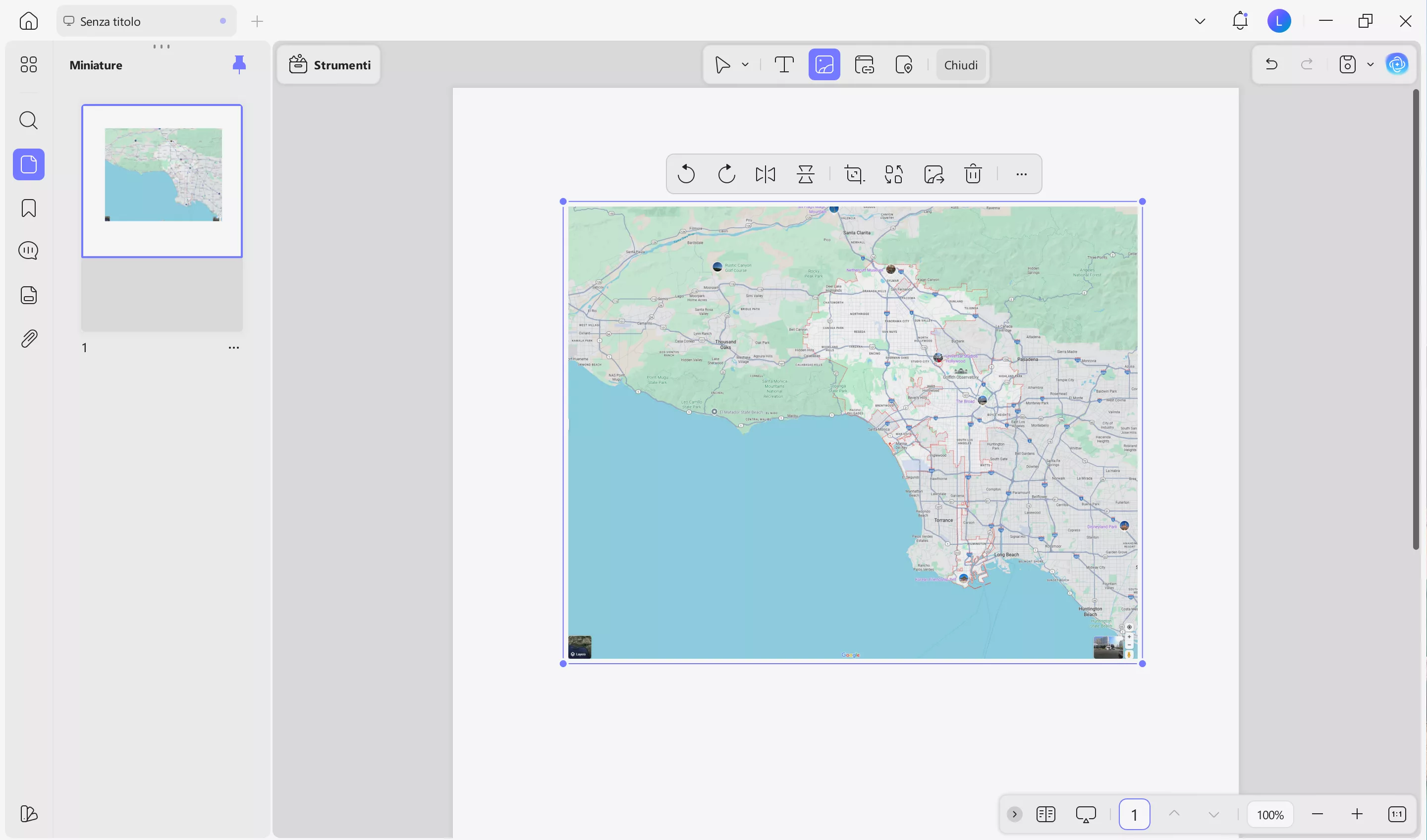 embed google map link to pdf updf windows