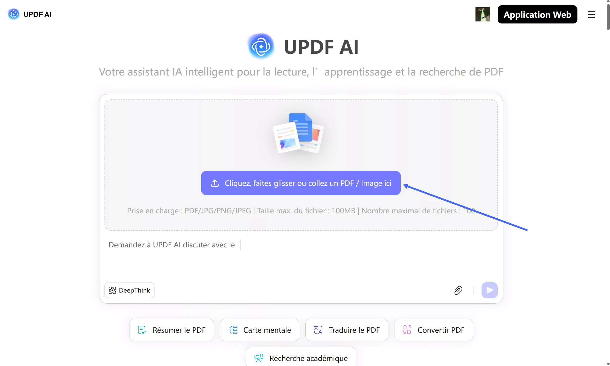 Procédez à la conversion de PDF en UPDF AI en ligne