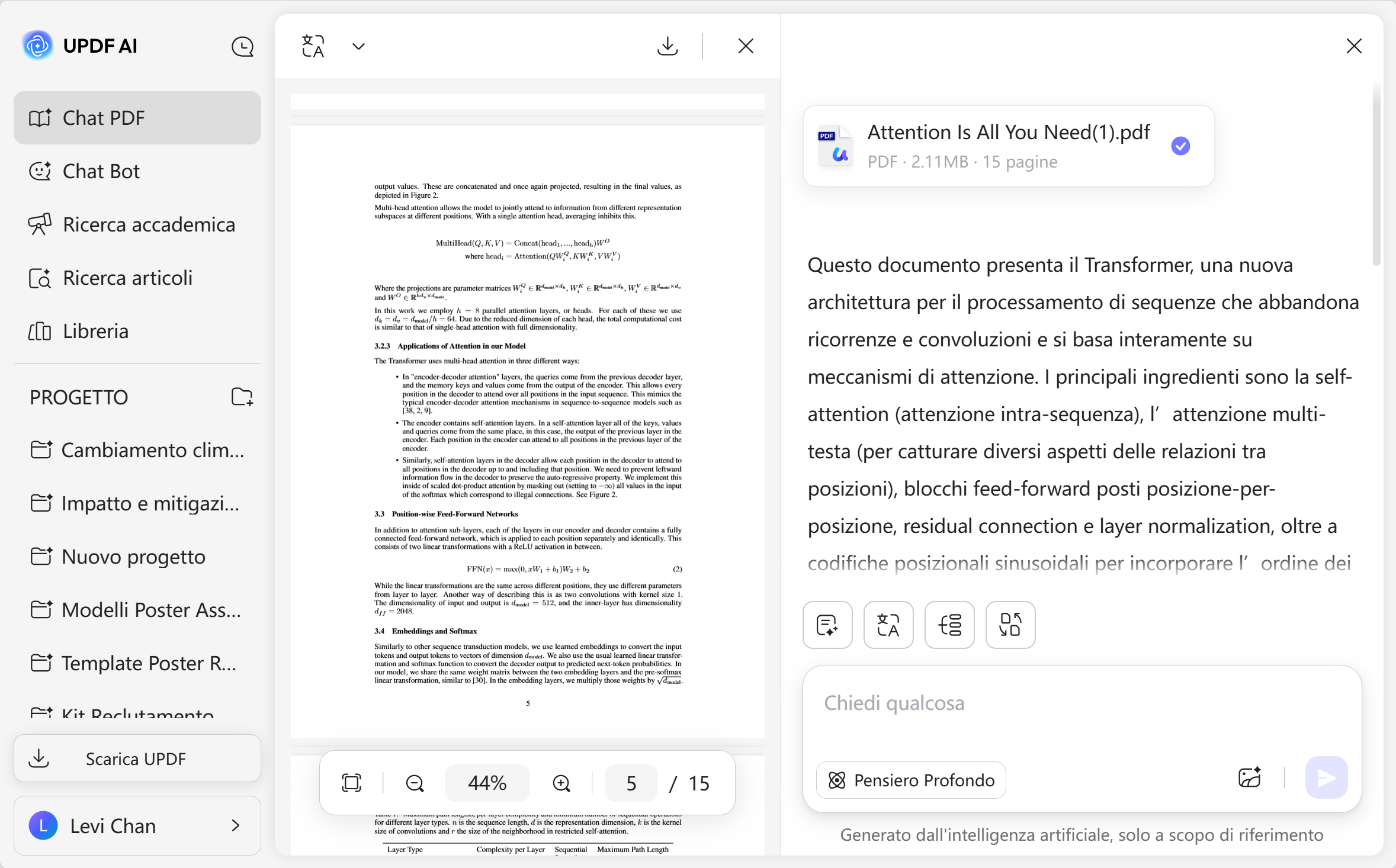 pdf summarize in updf ai online
