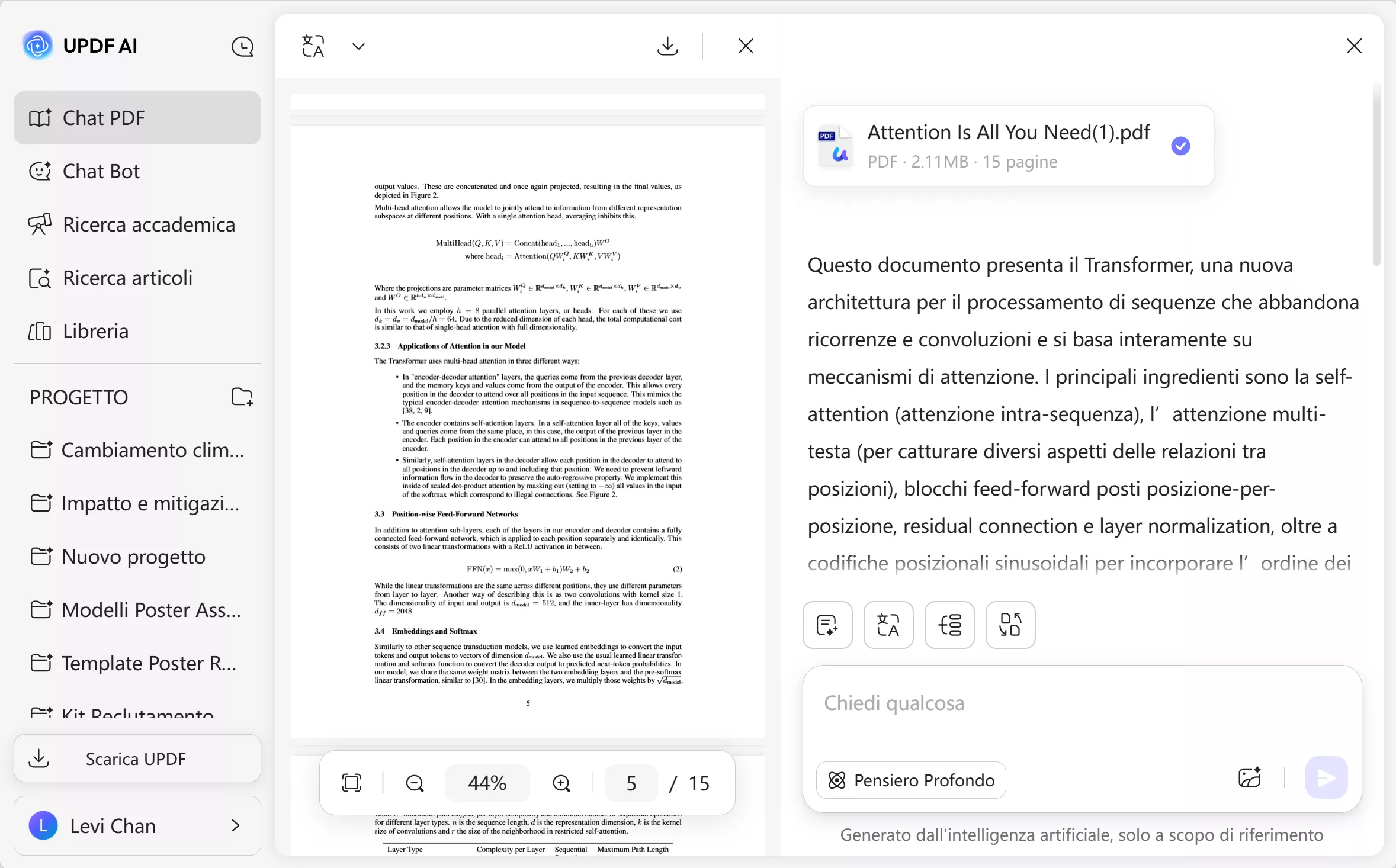 pdf summarize in updf ai online