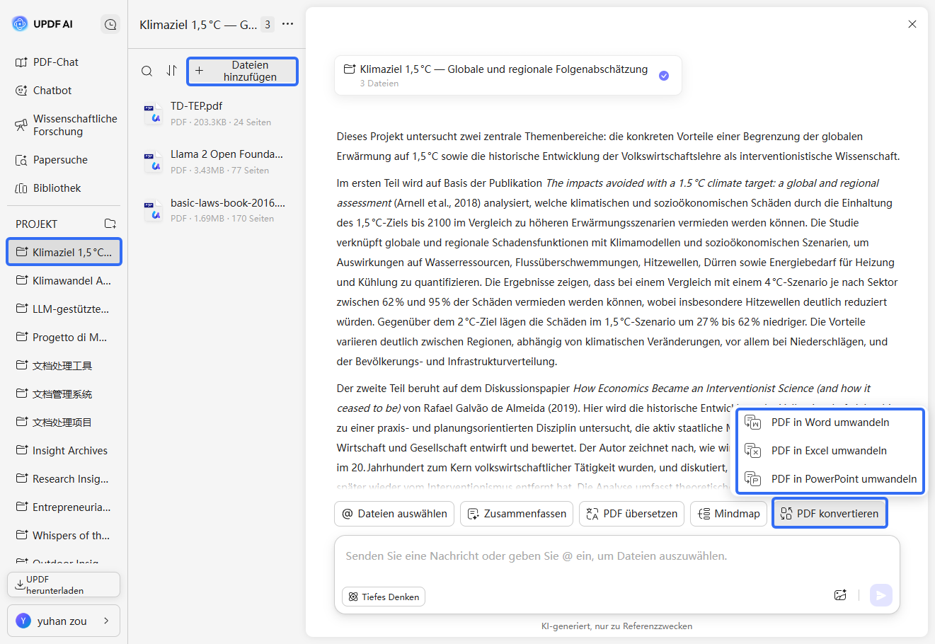 updf ai online covert pdfs