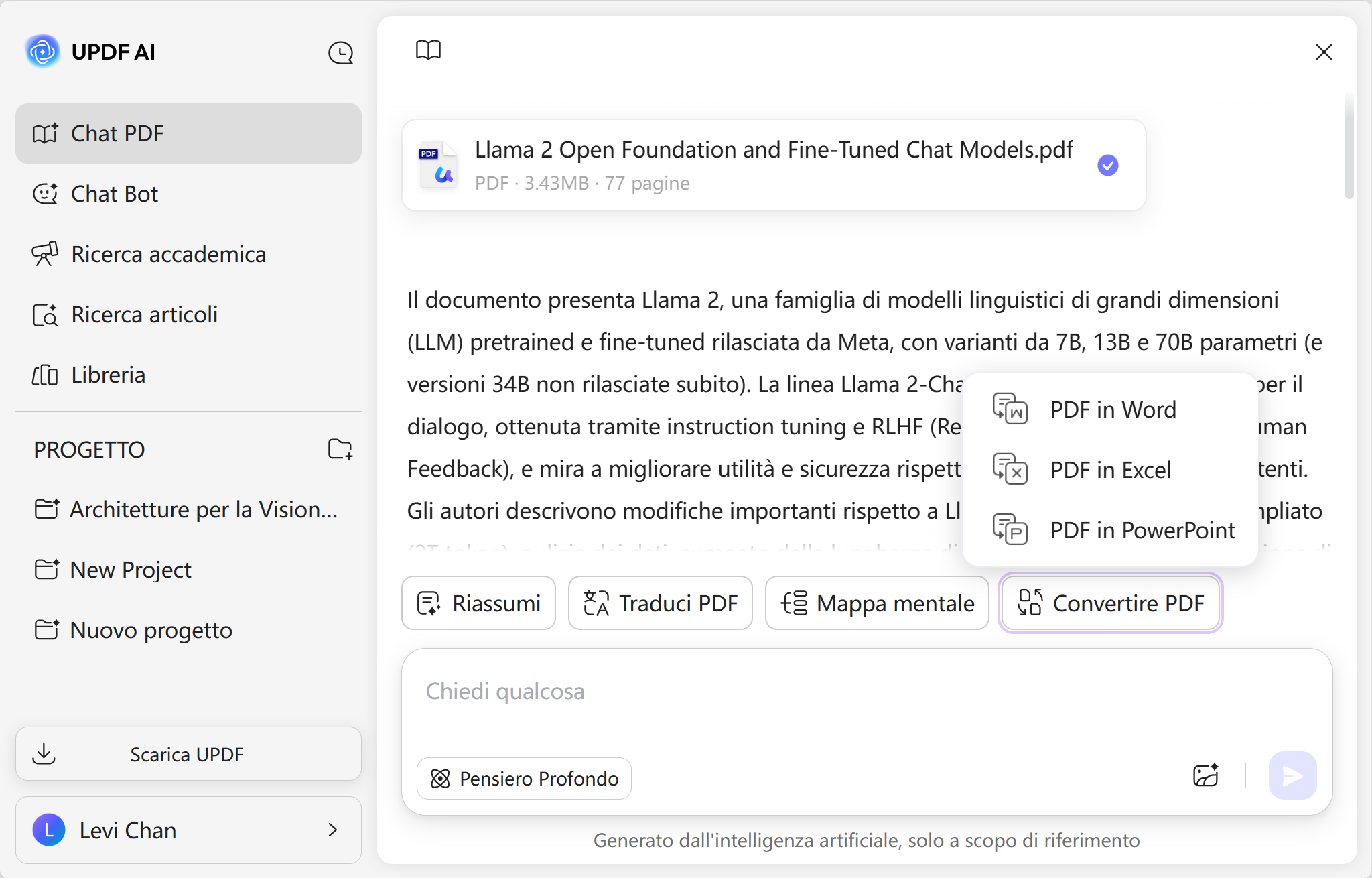 updf ai online covert single pdf