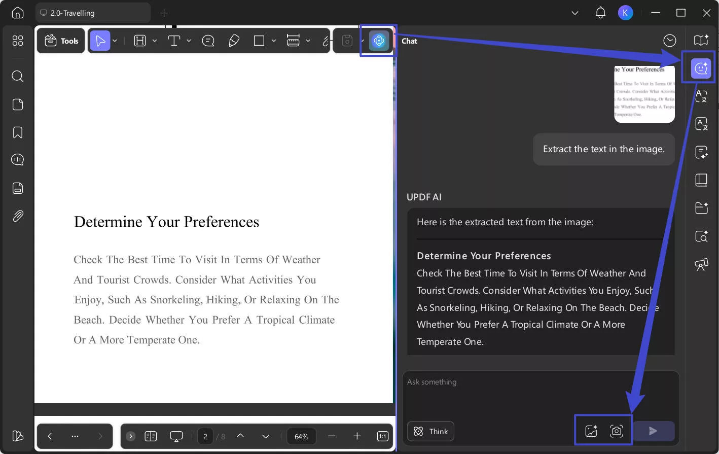updf ai recognize text