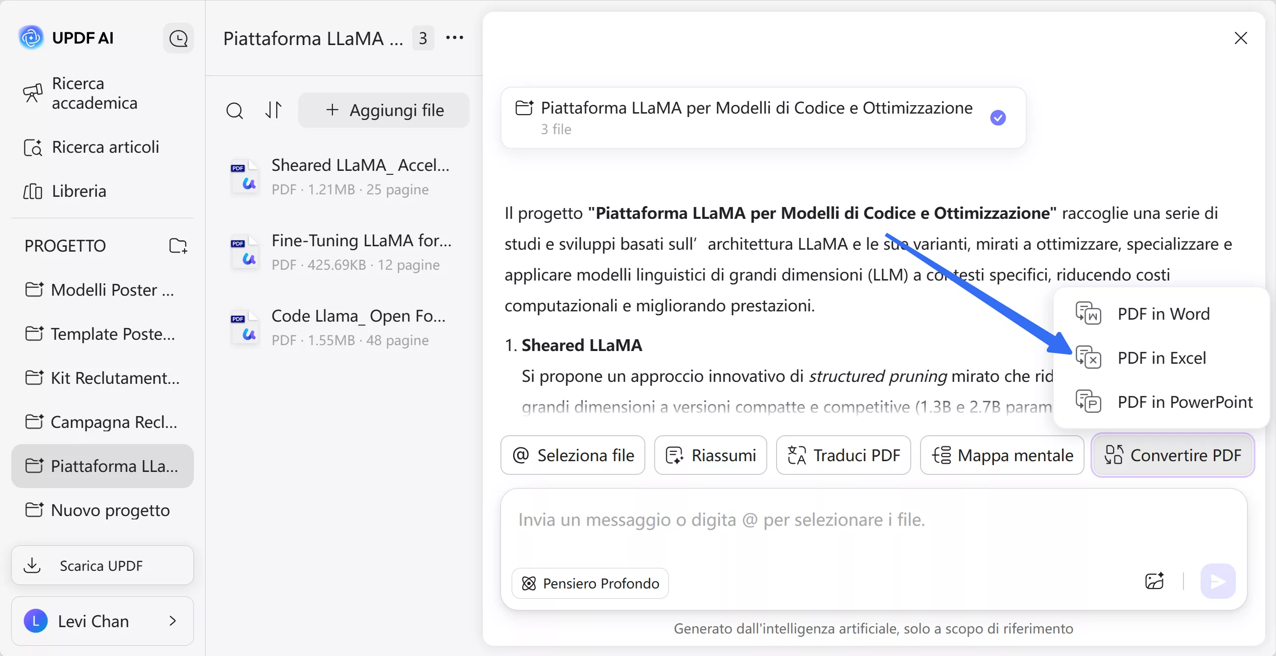 access convert pdf option updf ai