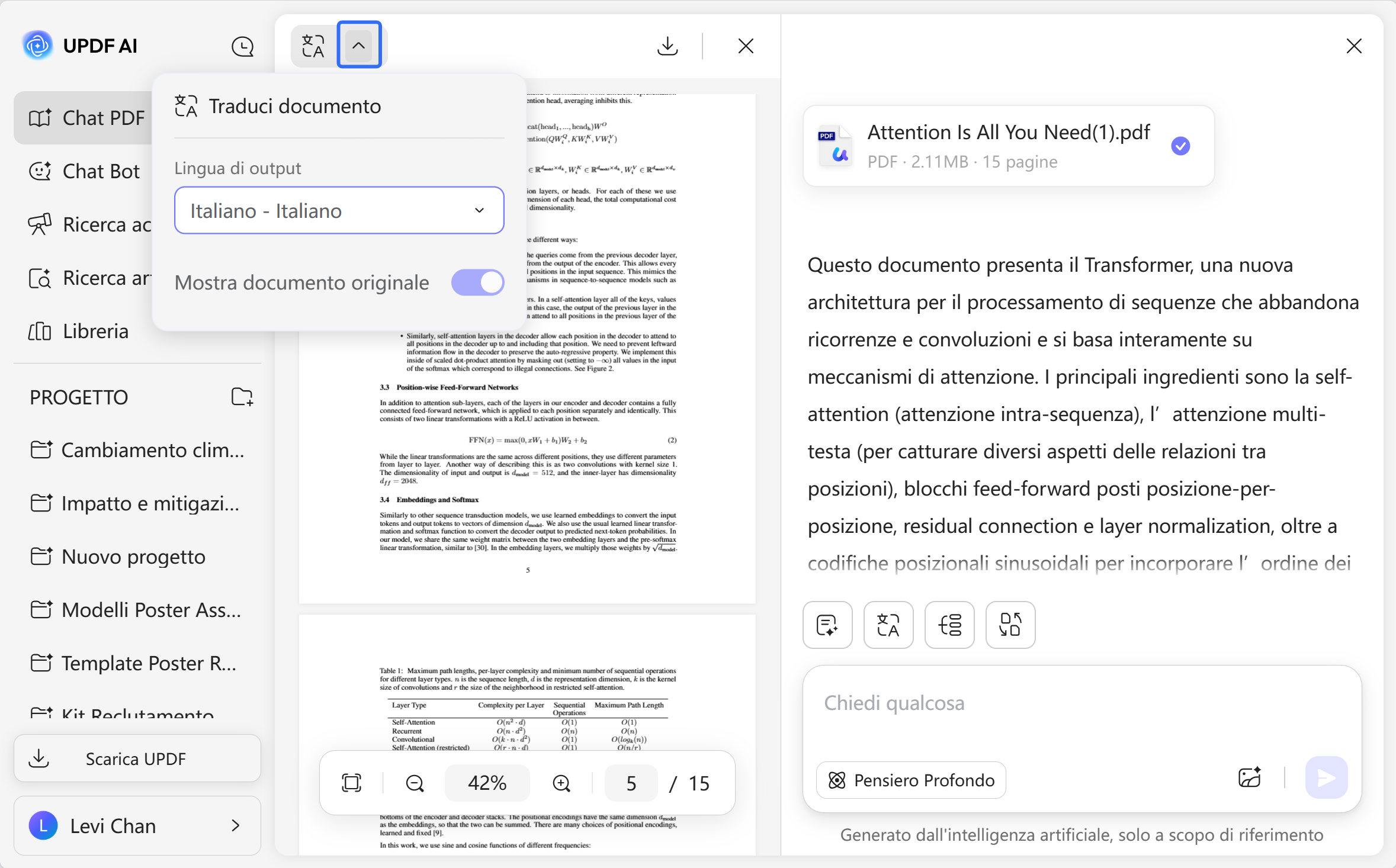 pdf translator in updf ai online