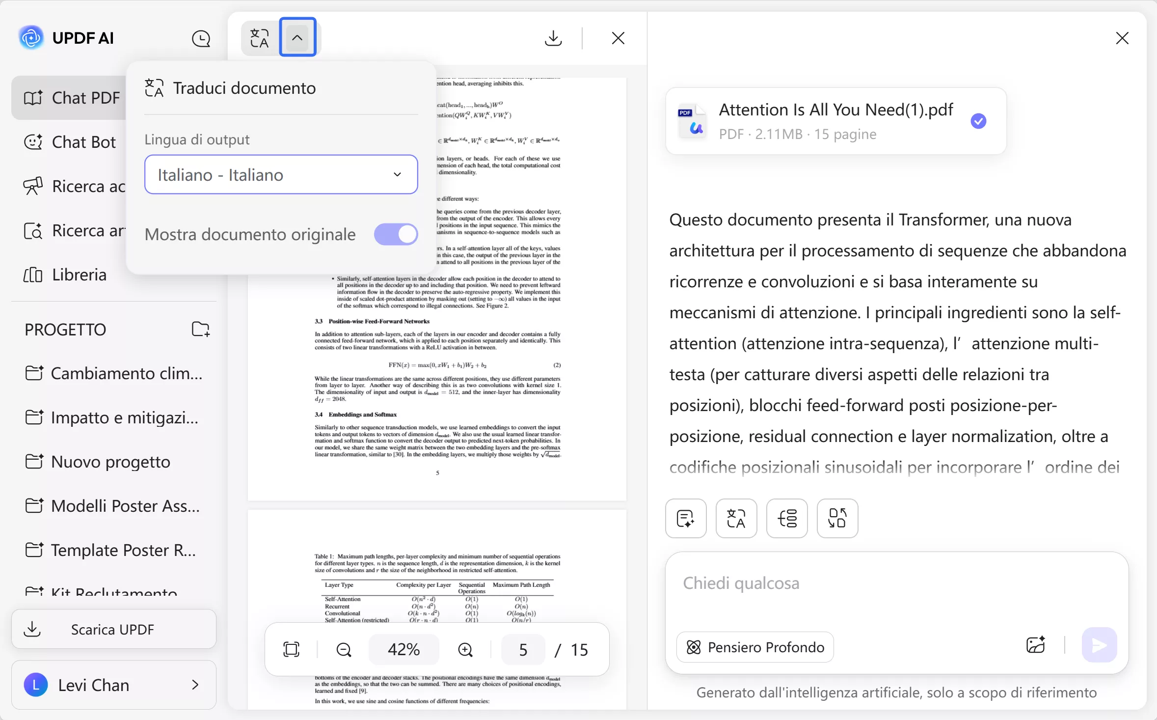 pdf translator in updf ai online