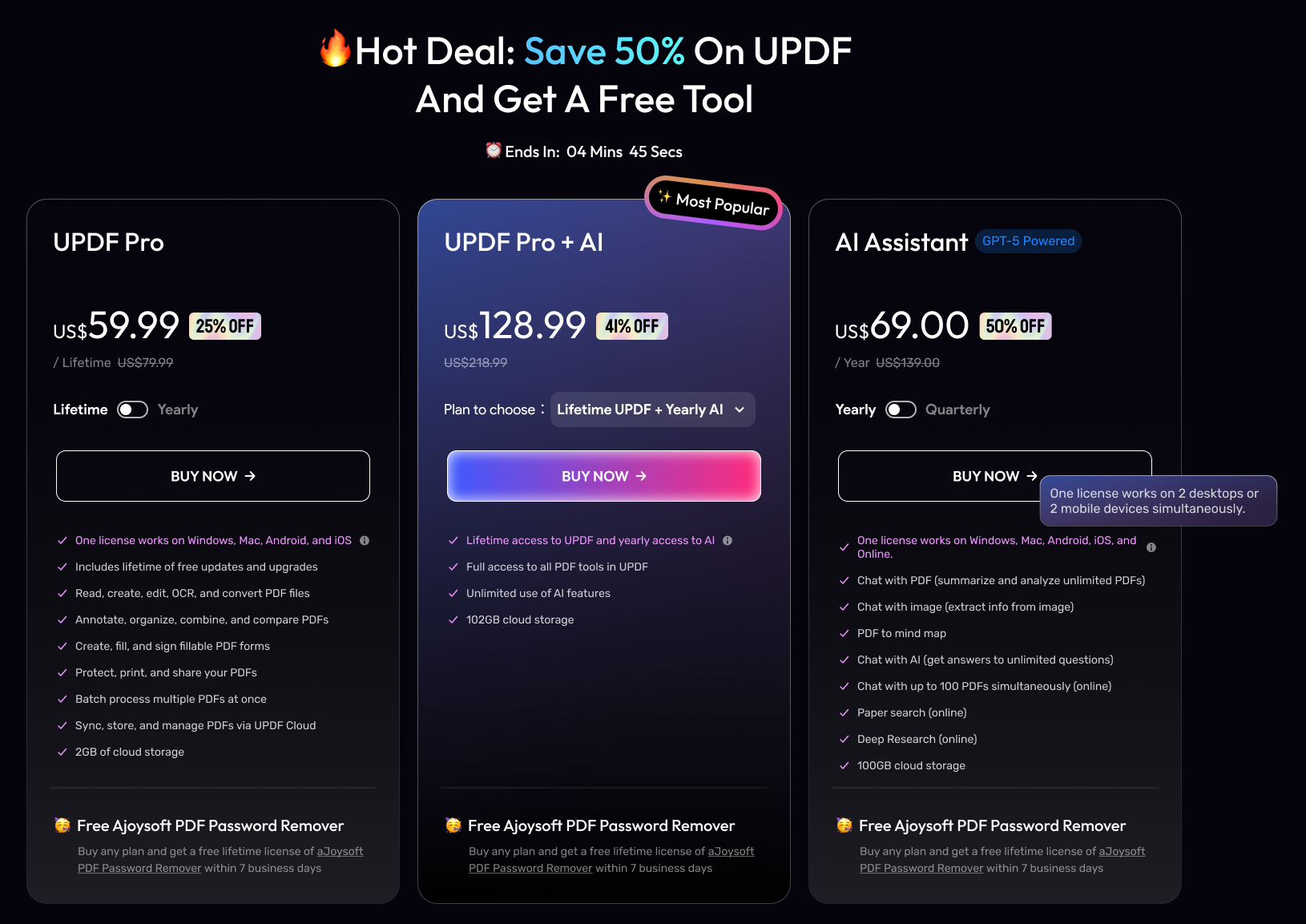 updf black friday deal