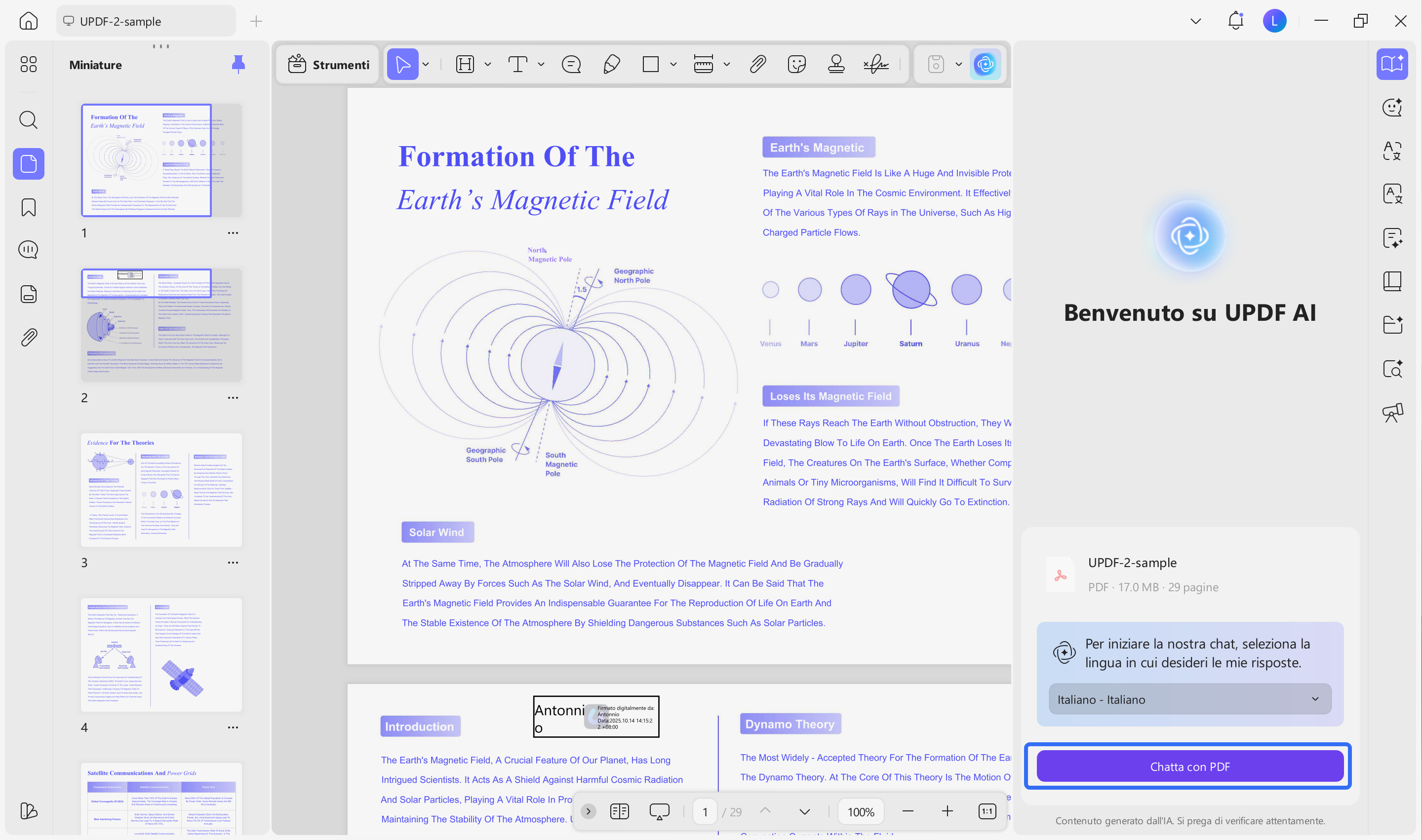 open pdf within updf ai on windows