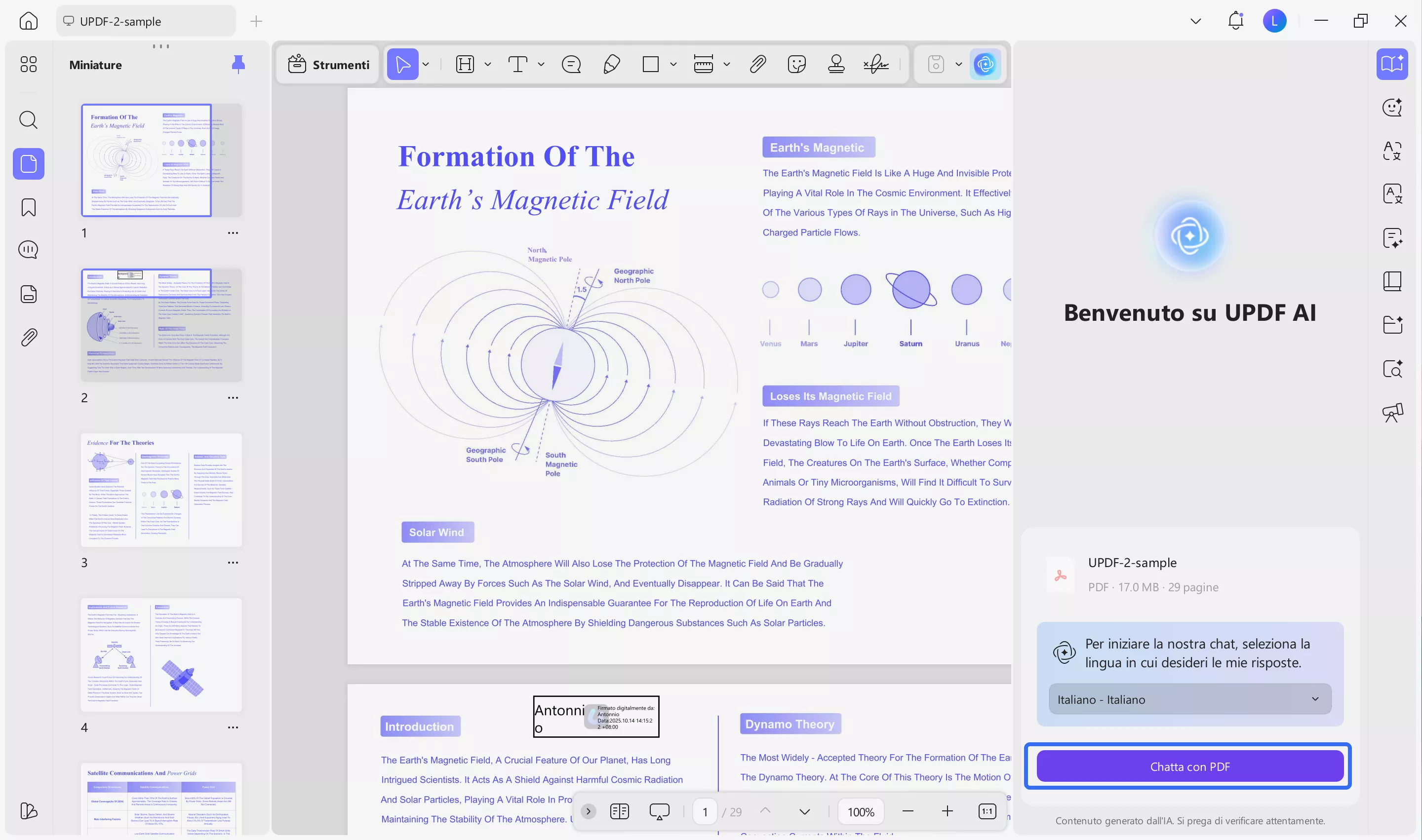 open pdf within updf ai on windows
