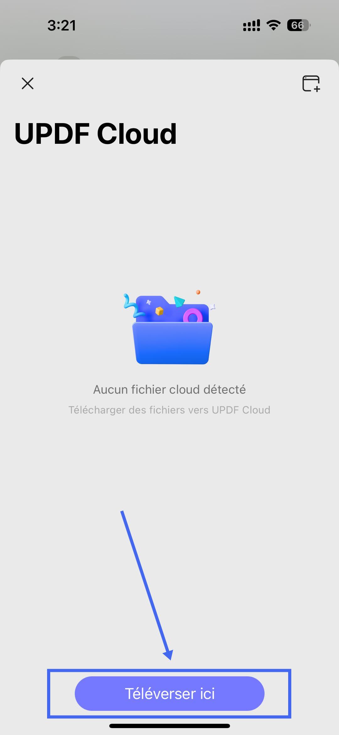 fichier updf vers cloud updf