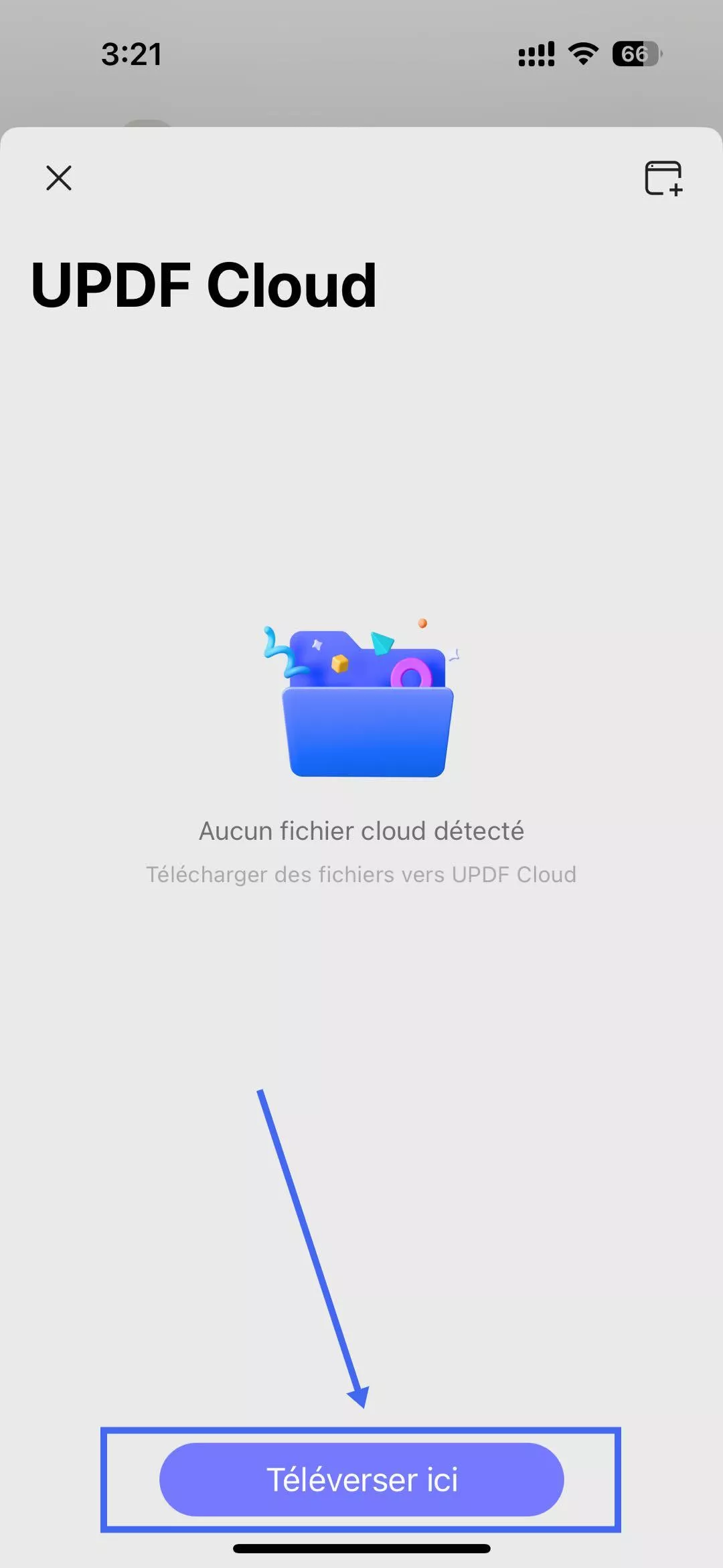 fichier updf vers cloud updf