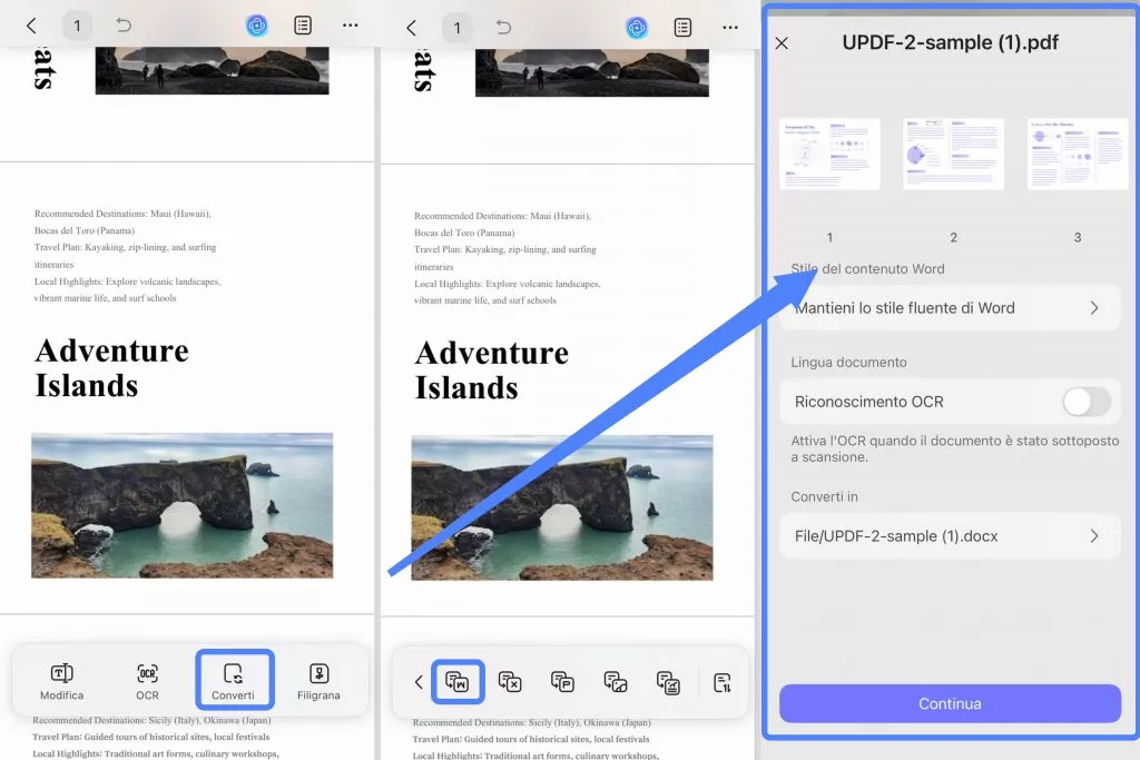convert to word on phone