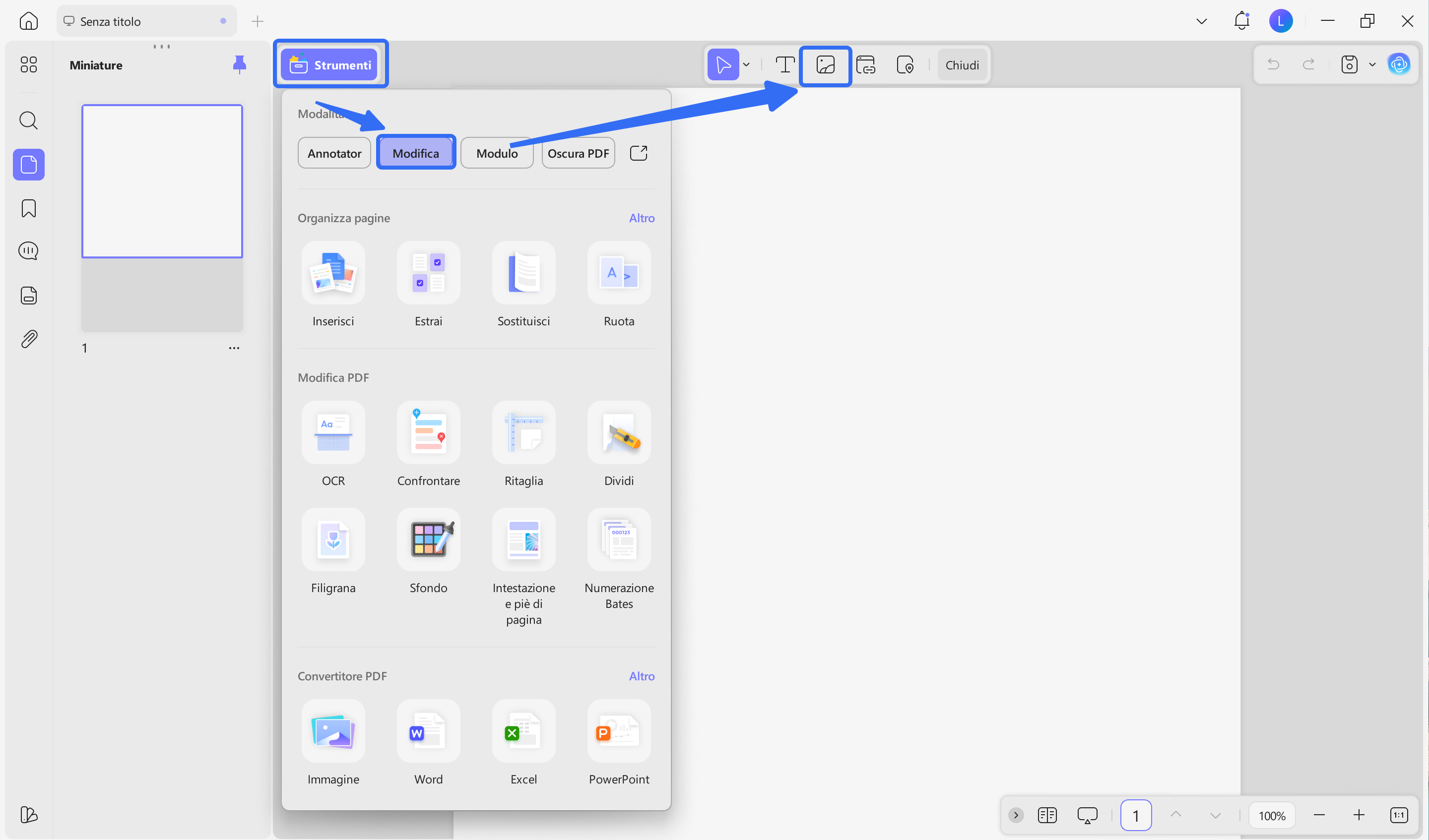 edit image with updf windows
