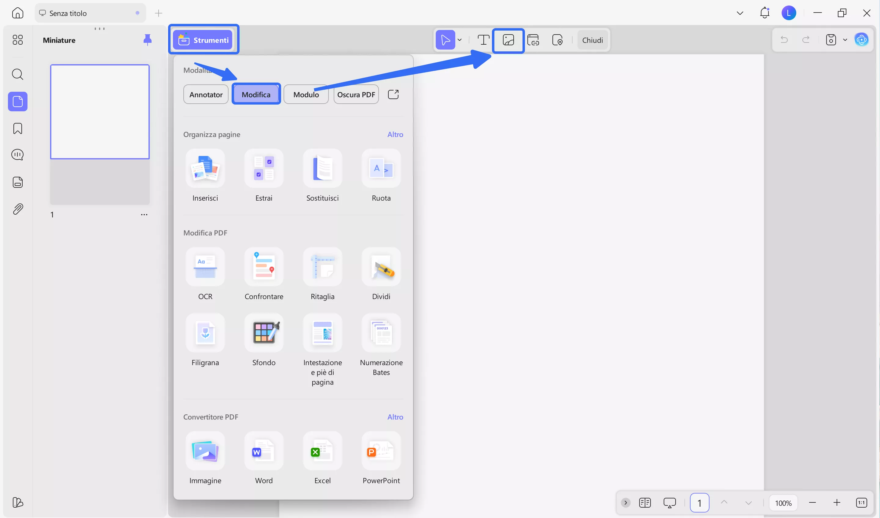 edit image with updf windows