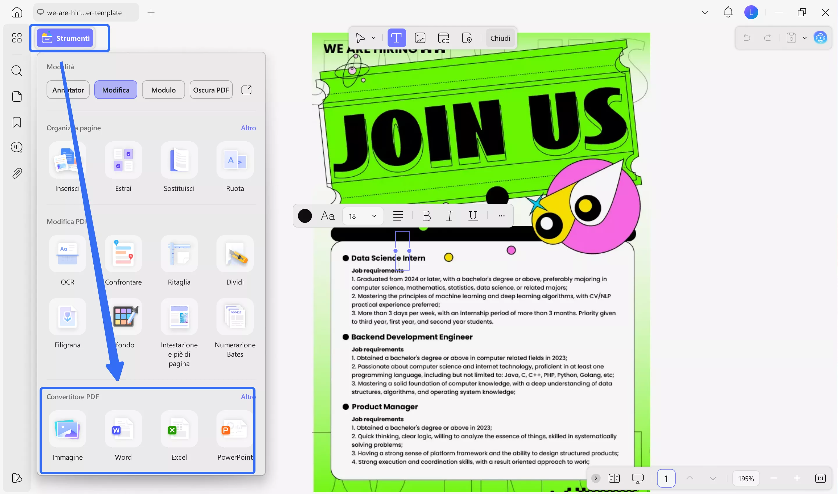 pdf to other formats updf windows