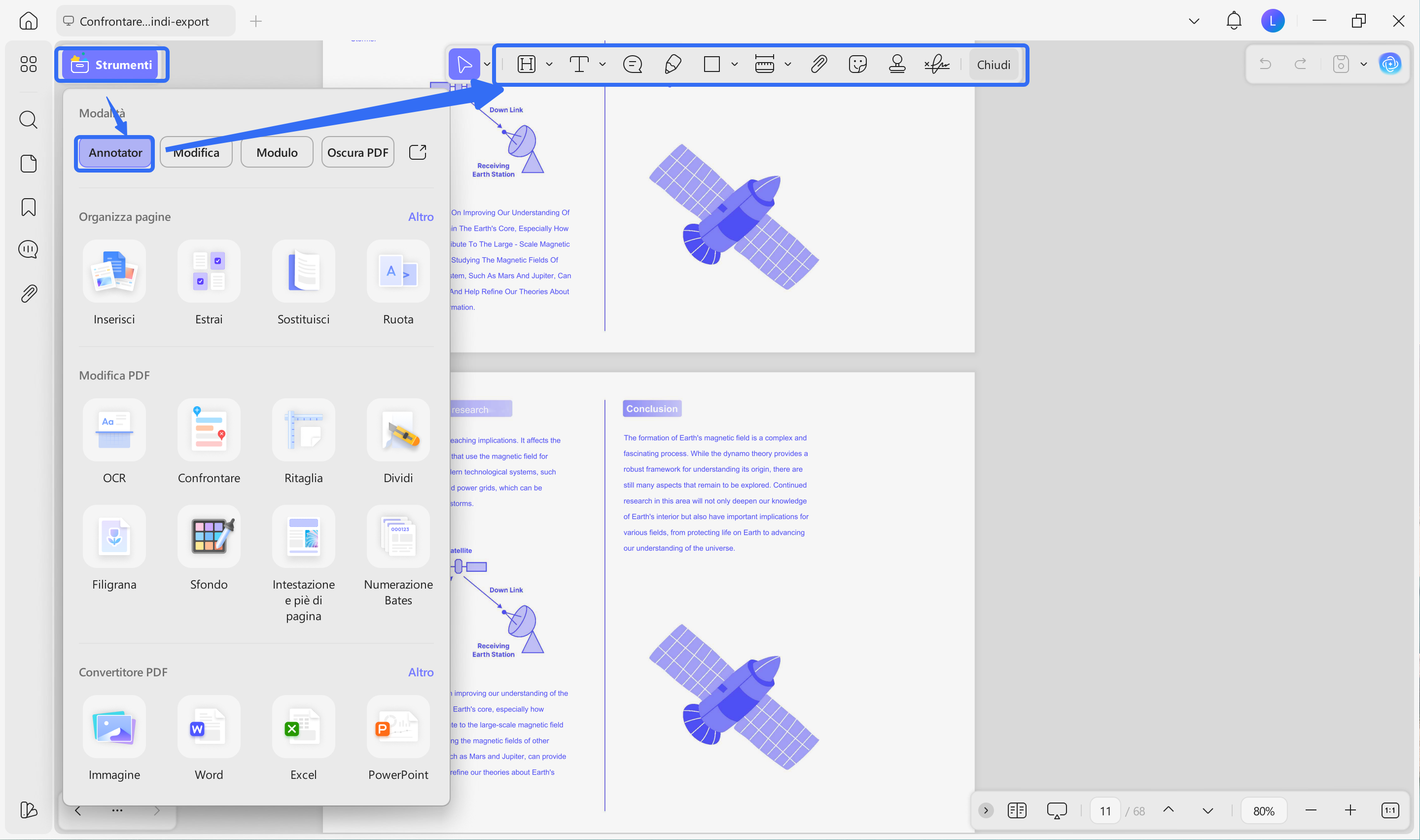 how to embed excel in pdf comment icon