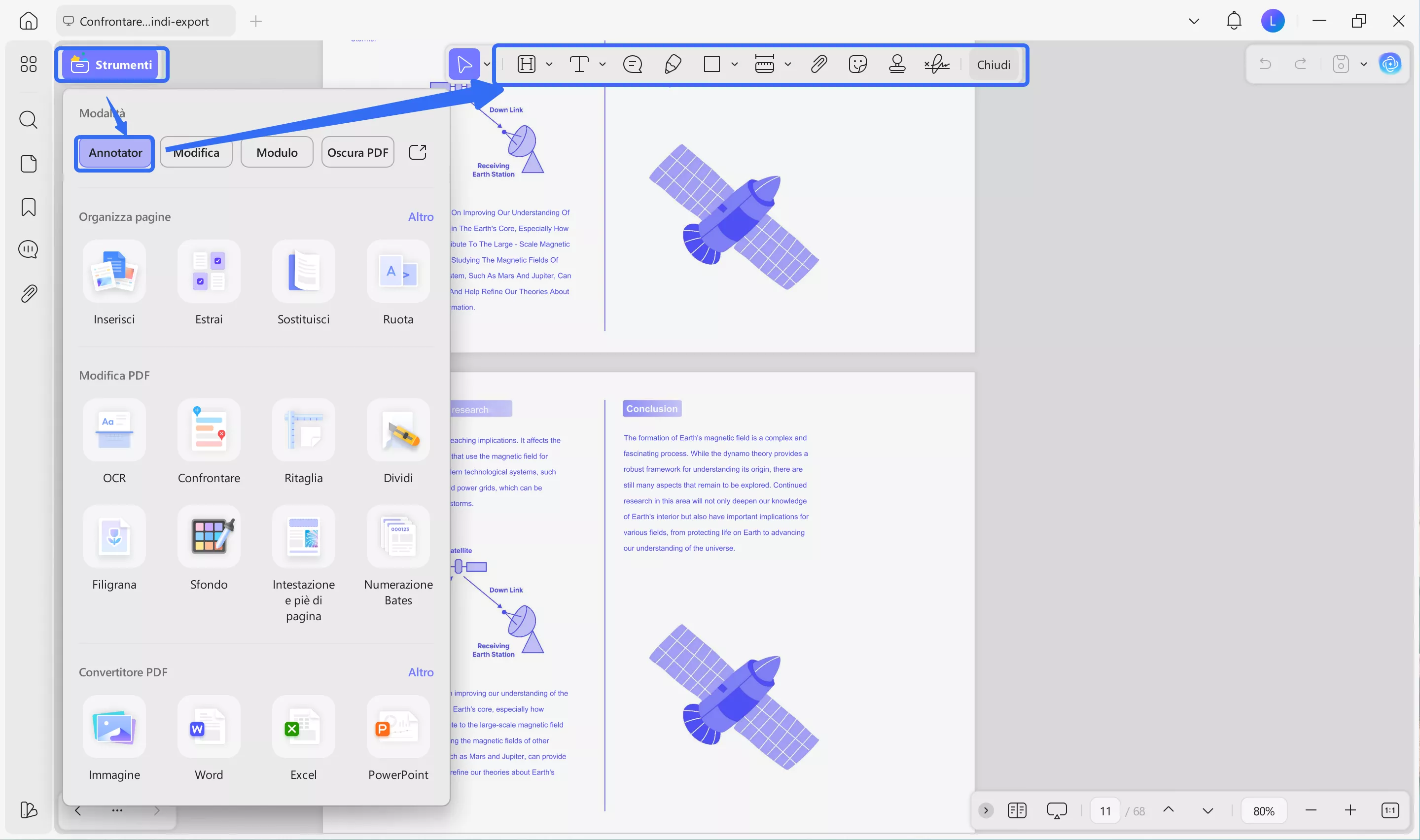 how to embed excel in pdf comment icon