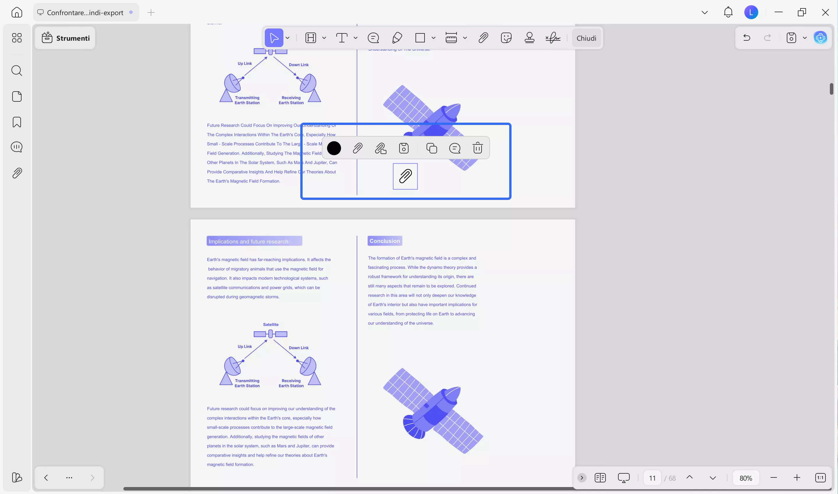 add attacment in pdf
