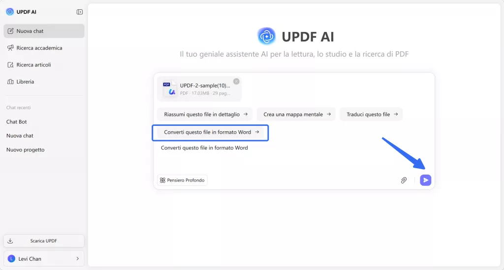 add prompt for conversion