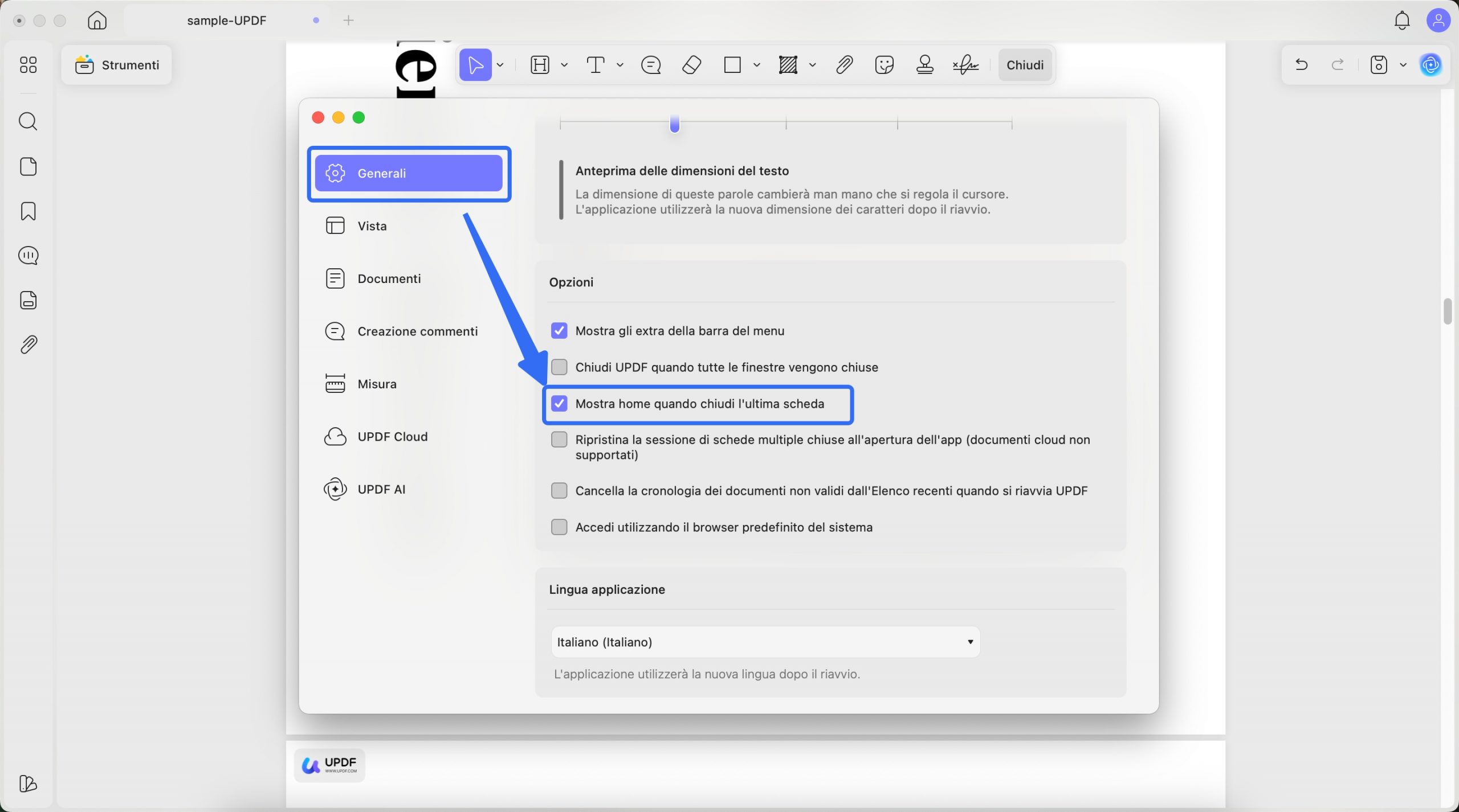pagina home appare mac