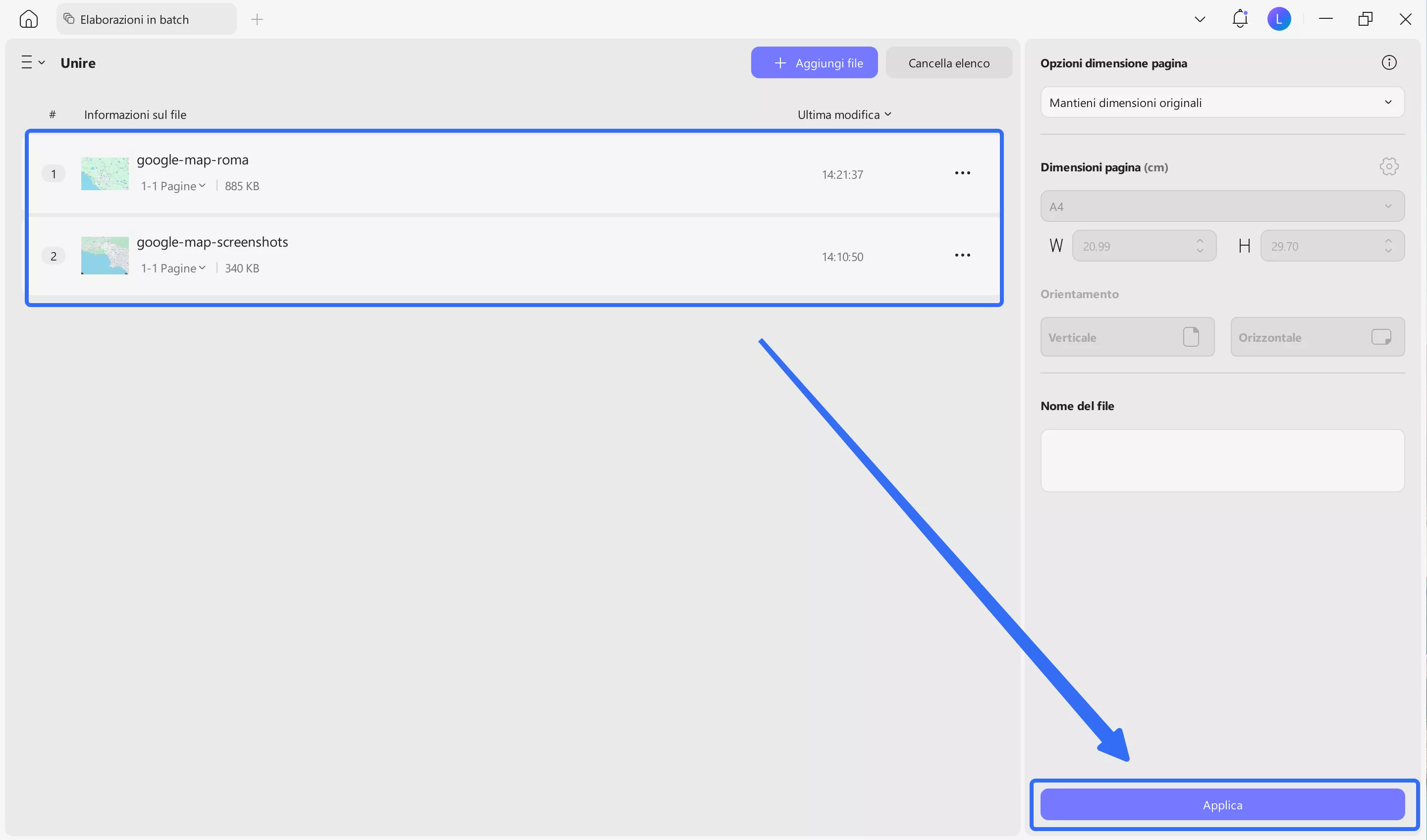 merge images into one PDF with updf windows