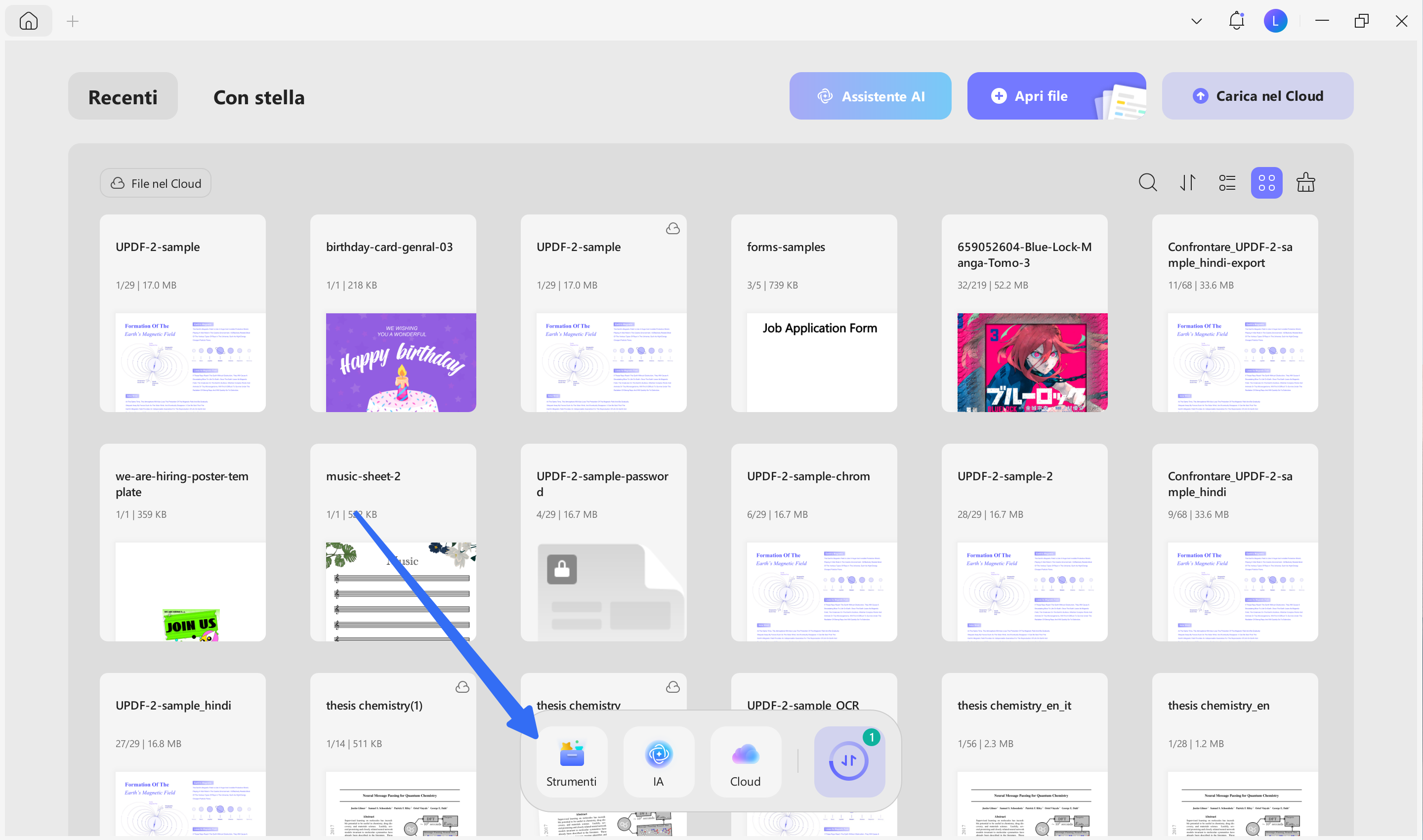 access tools in updf windows