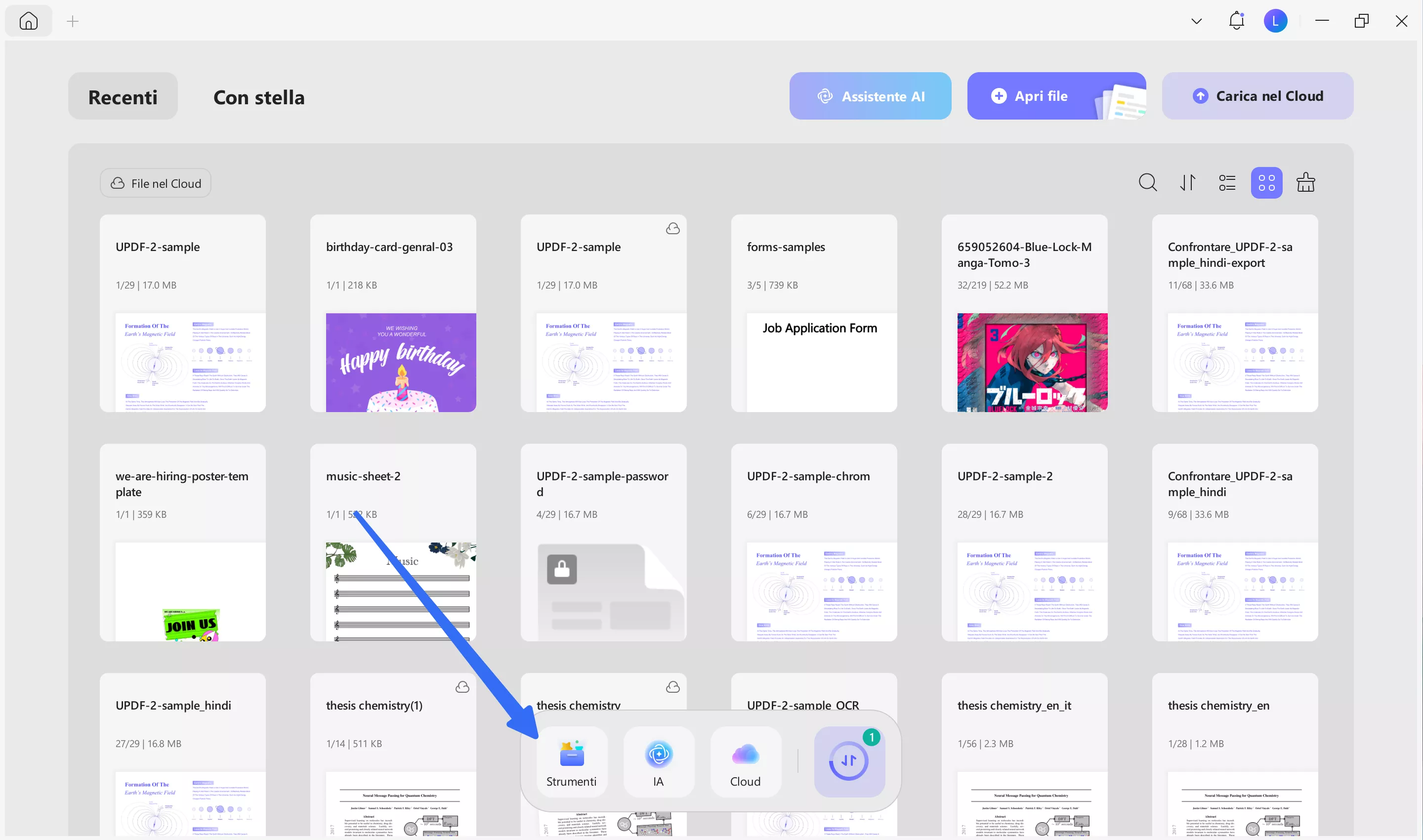 access tools in updf windows
