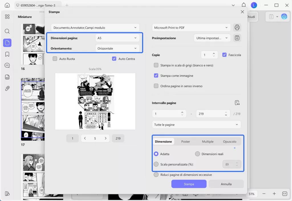 print the comic books