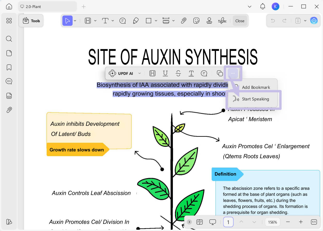 updf read aloud wins