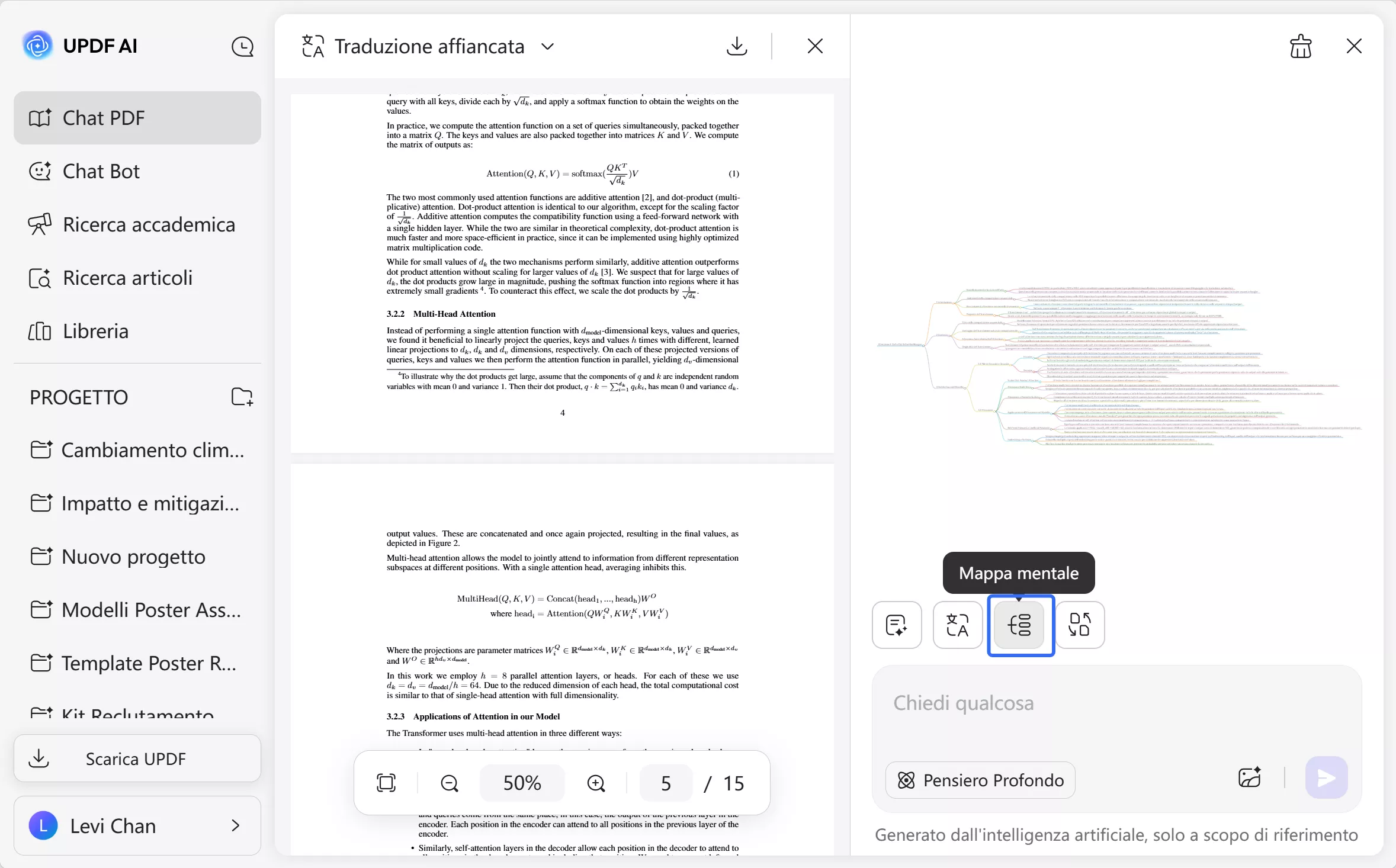 chat pdf to mindmap updf ai 
