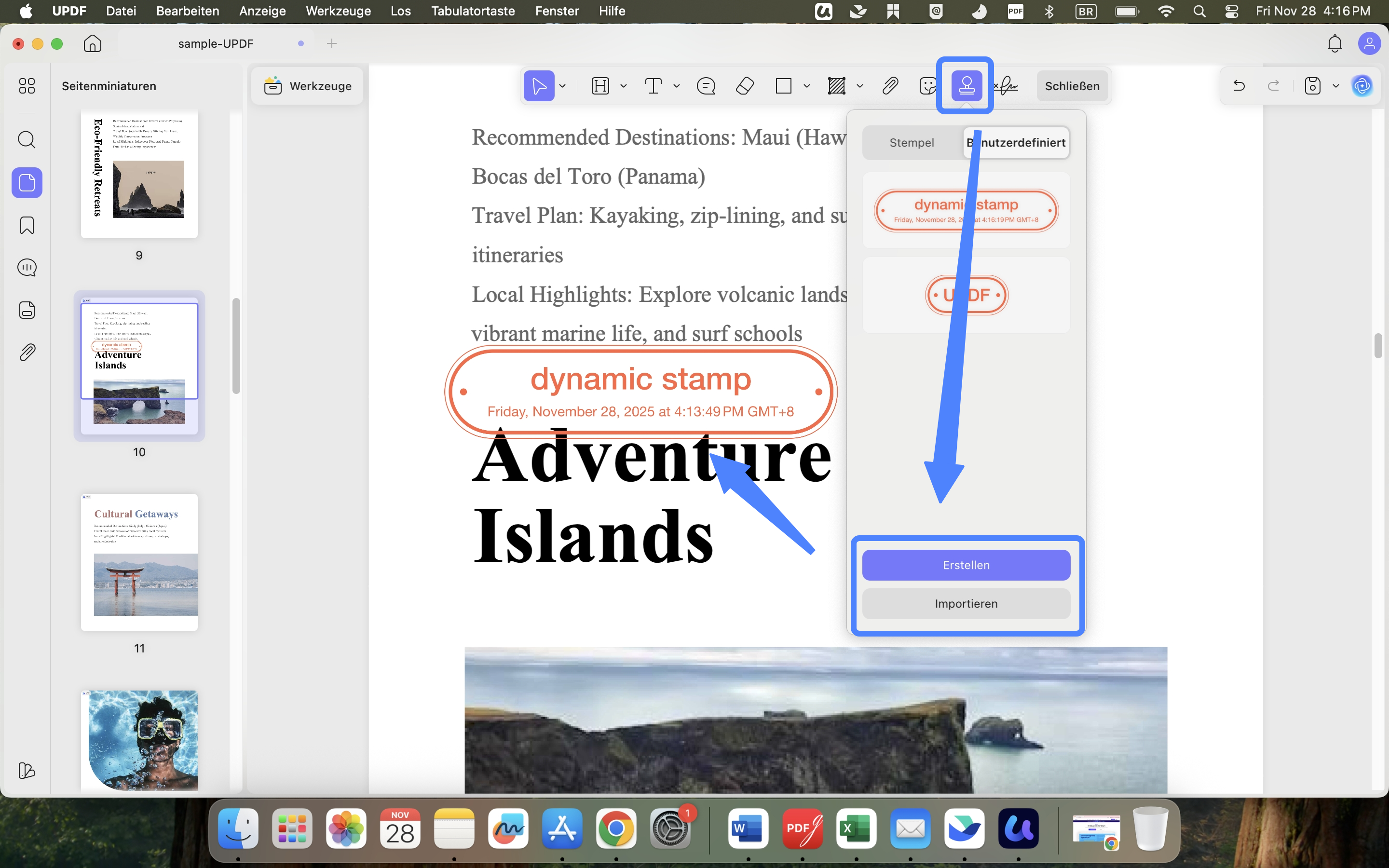 add dynamic stamp mac