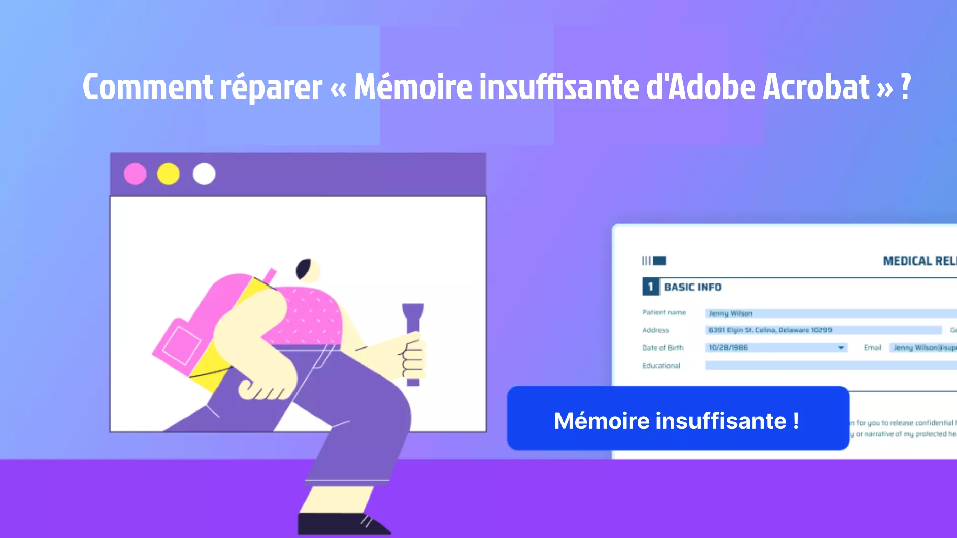 Comment réparer « Mémoire insuffisante d'Adobe Acrobat » ? (4 Méthodes efficaces)