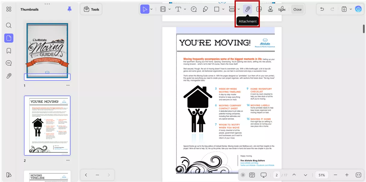 attaching notes in pdf documents