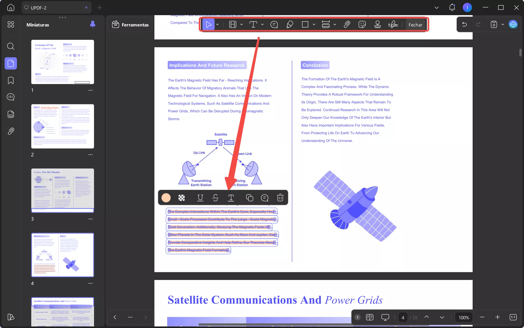 adicionar comentários em documentos pdf