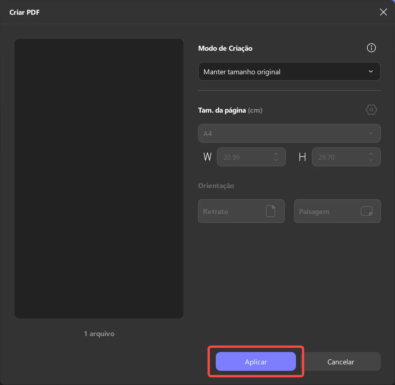 inicie a conversão de pdf para txt