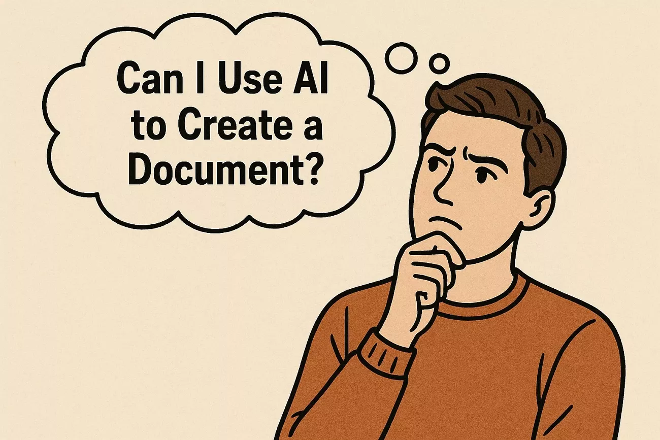 thinking ai generate documents