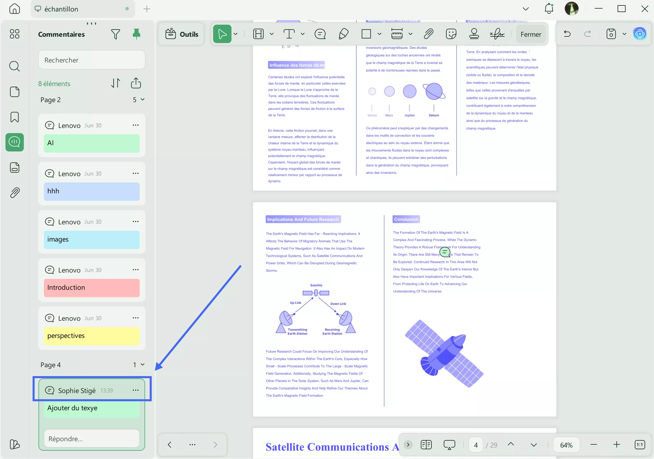 changer le nom de l'auteur