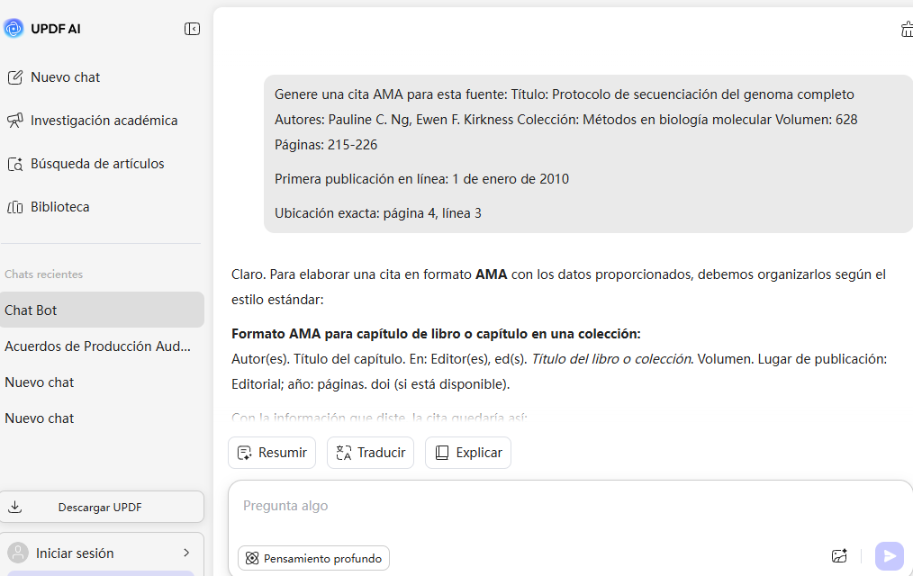 Ejemplo de cita AMA para libros