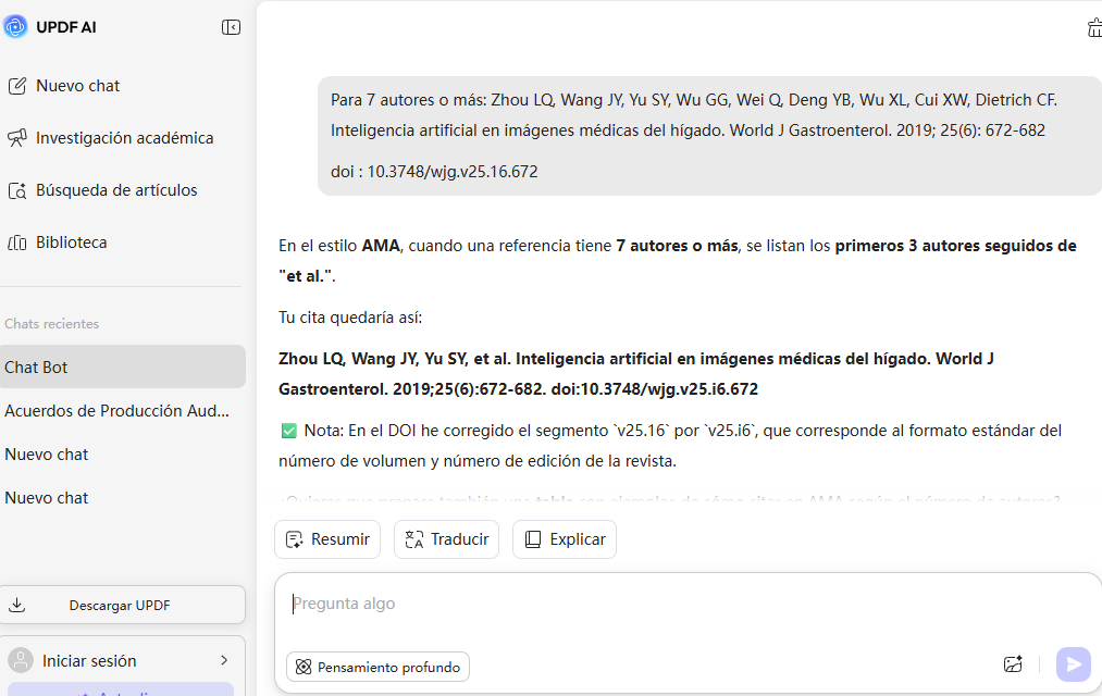 Ejemplo de cita AMA con múltiples autores