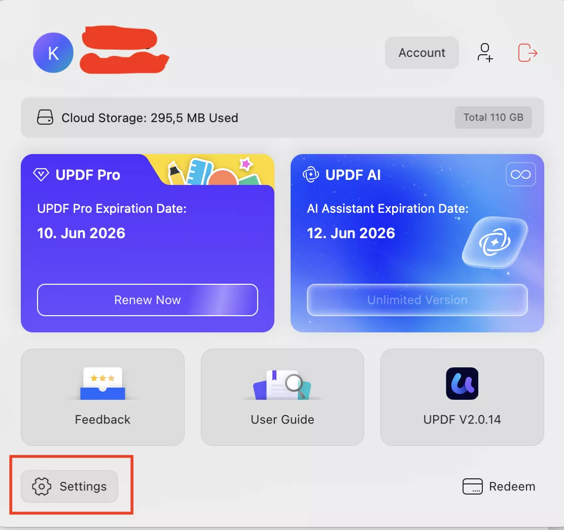 click-settings-option