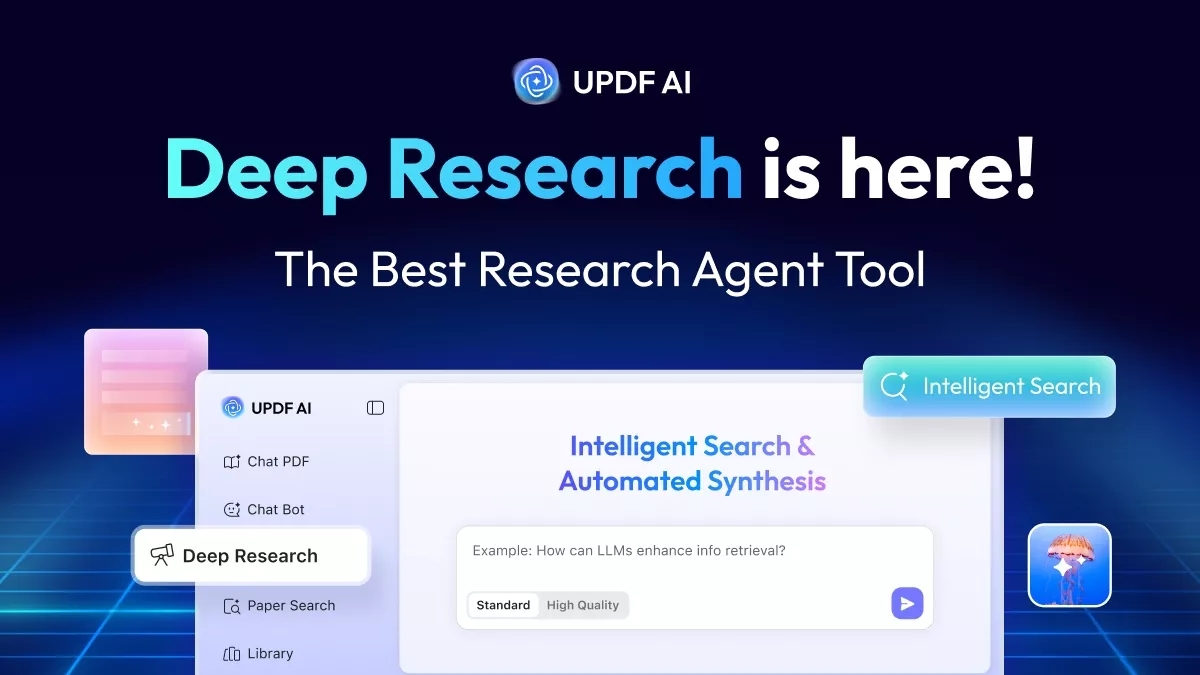 updf ai online's deep research